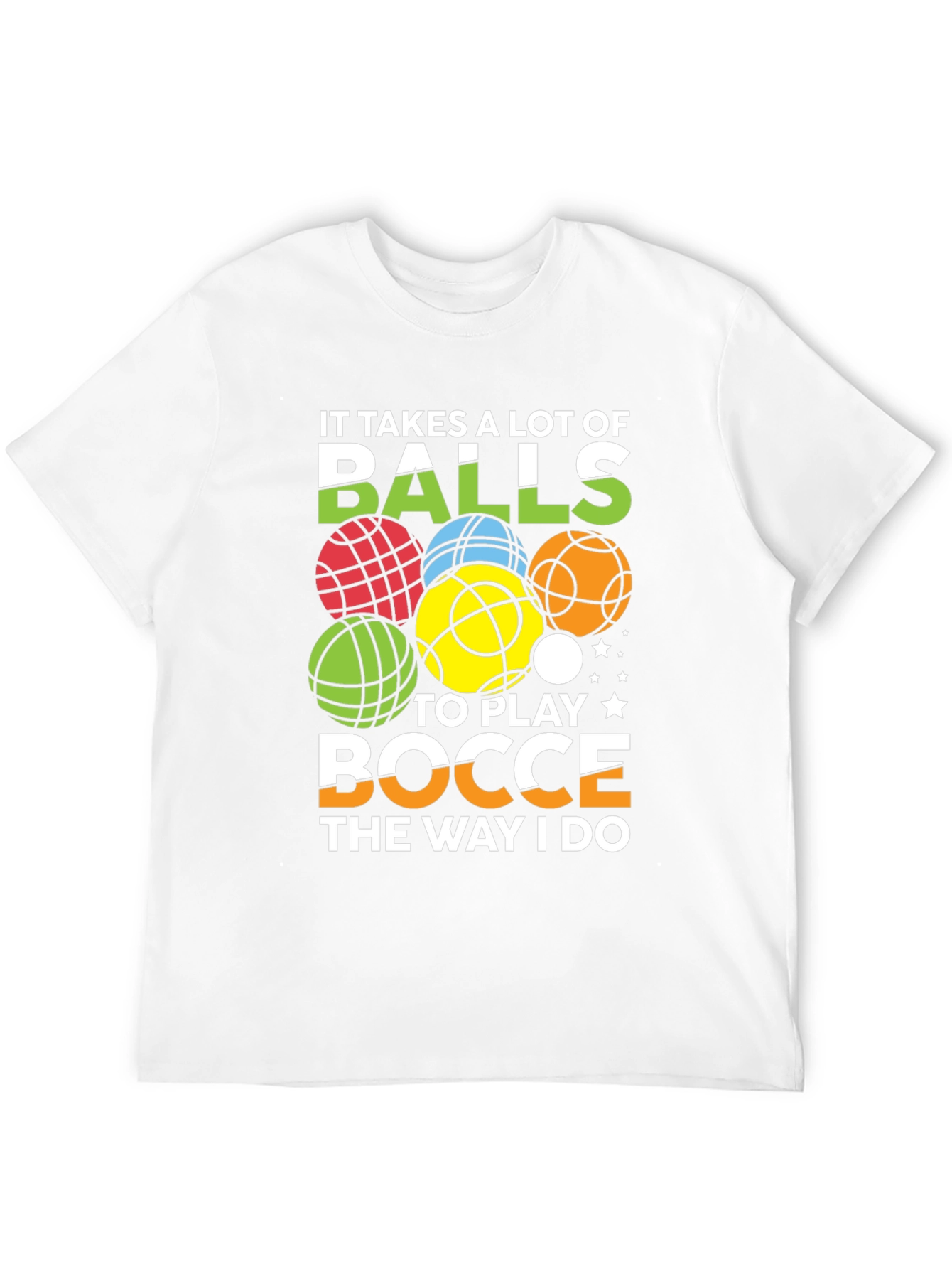 Black Bocce Balls Graphic Tee - It Takes Balls view 12