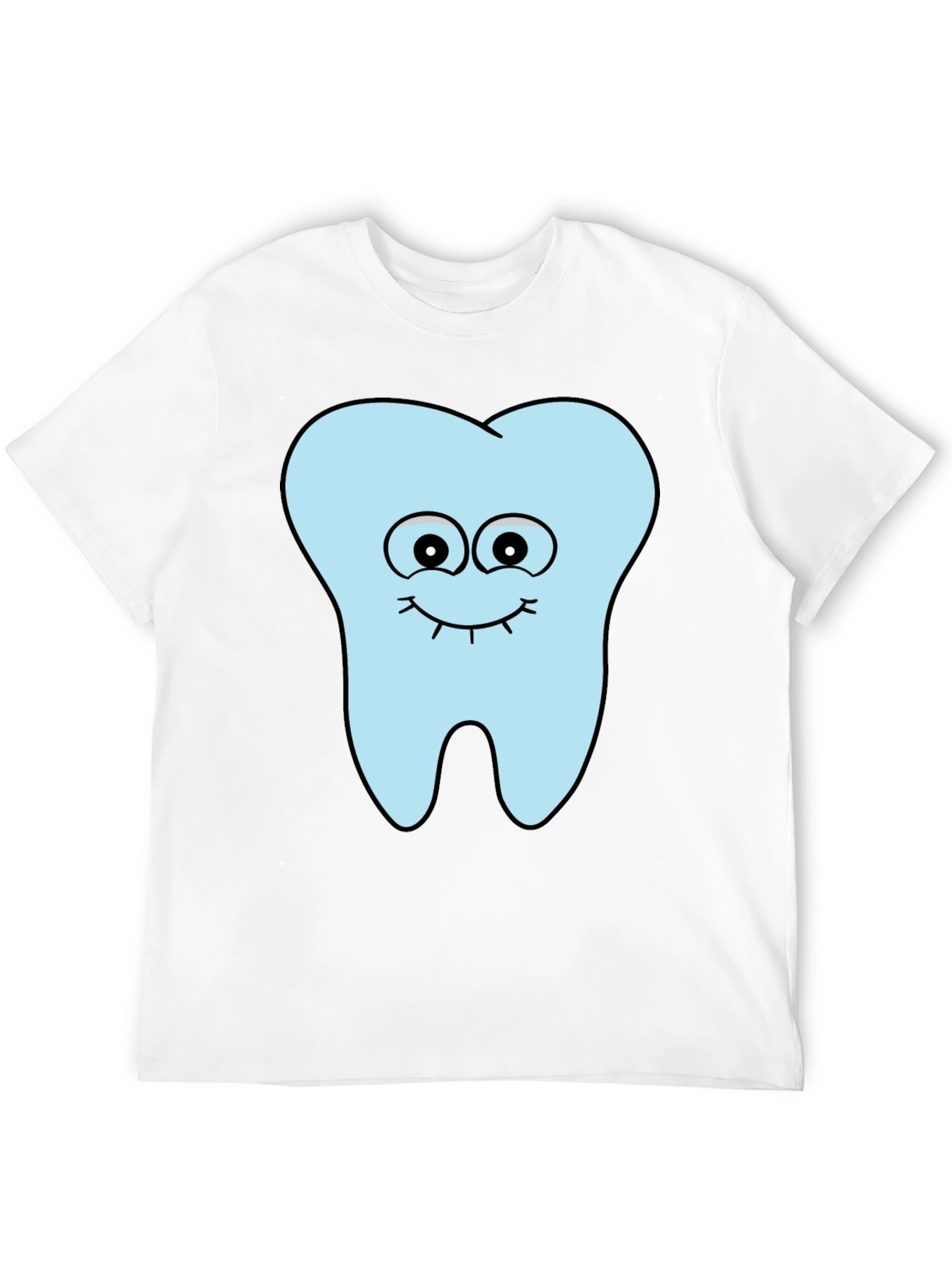 Black Cartoon Tooth T-Shirt - Dental Humor Tee view 12