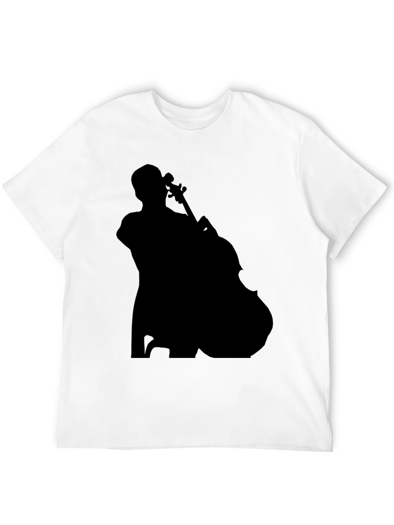 Black Musician Silhouette Graphic Tee - Black view 12