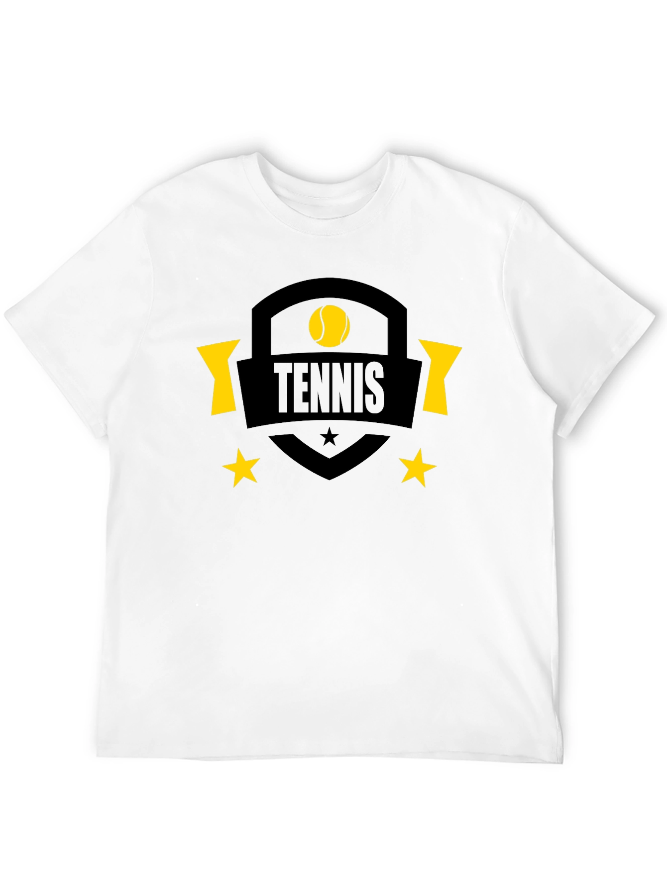 Black Tennis Graphic Black T-Shirt view 12