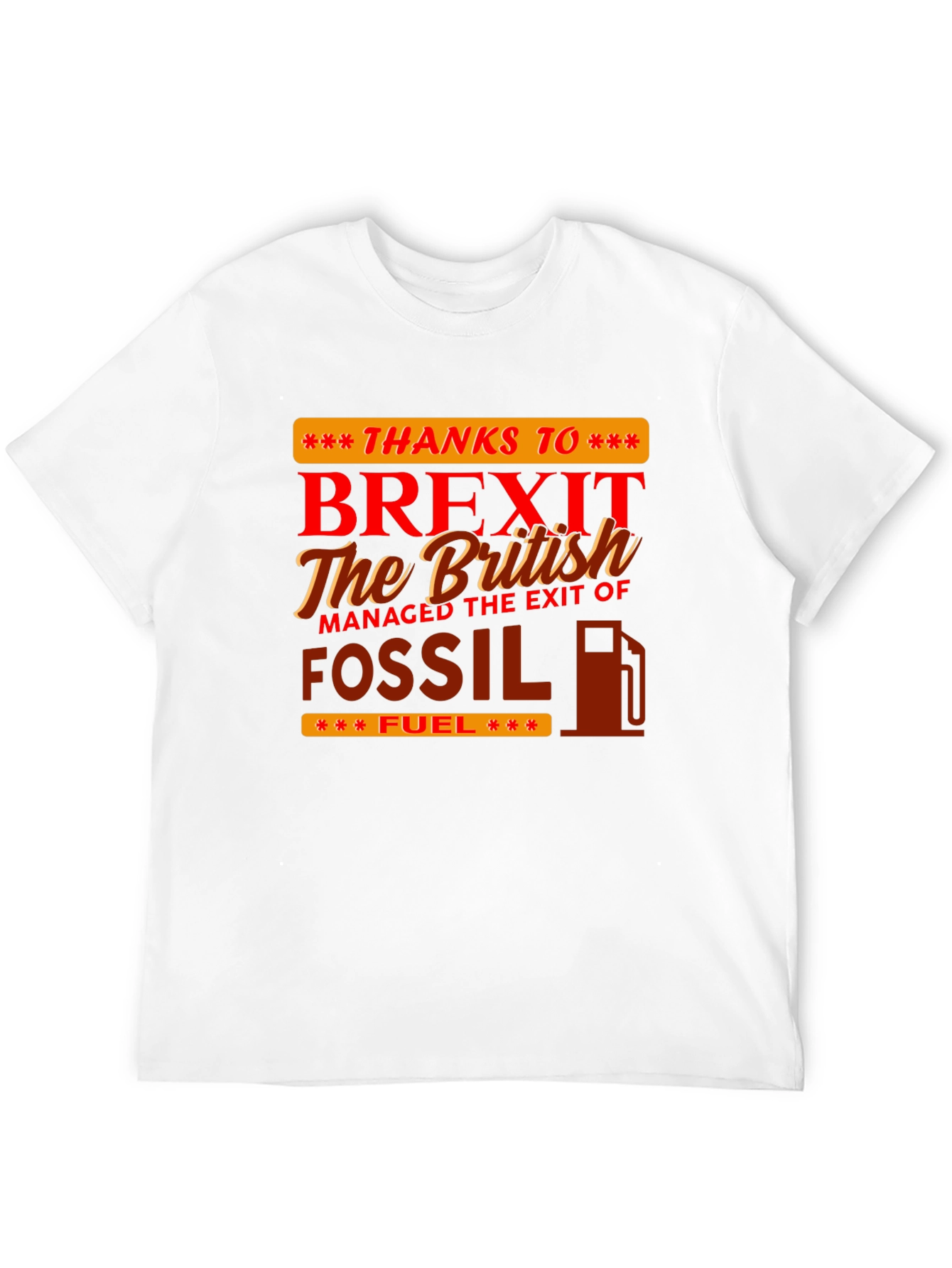 Black Brexit Fossil Fuel Graphic Tee view 12