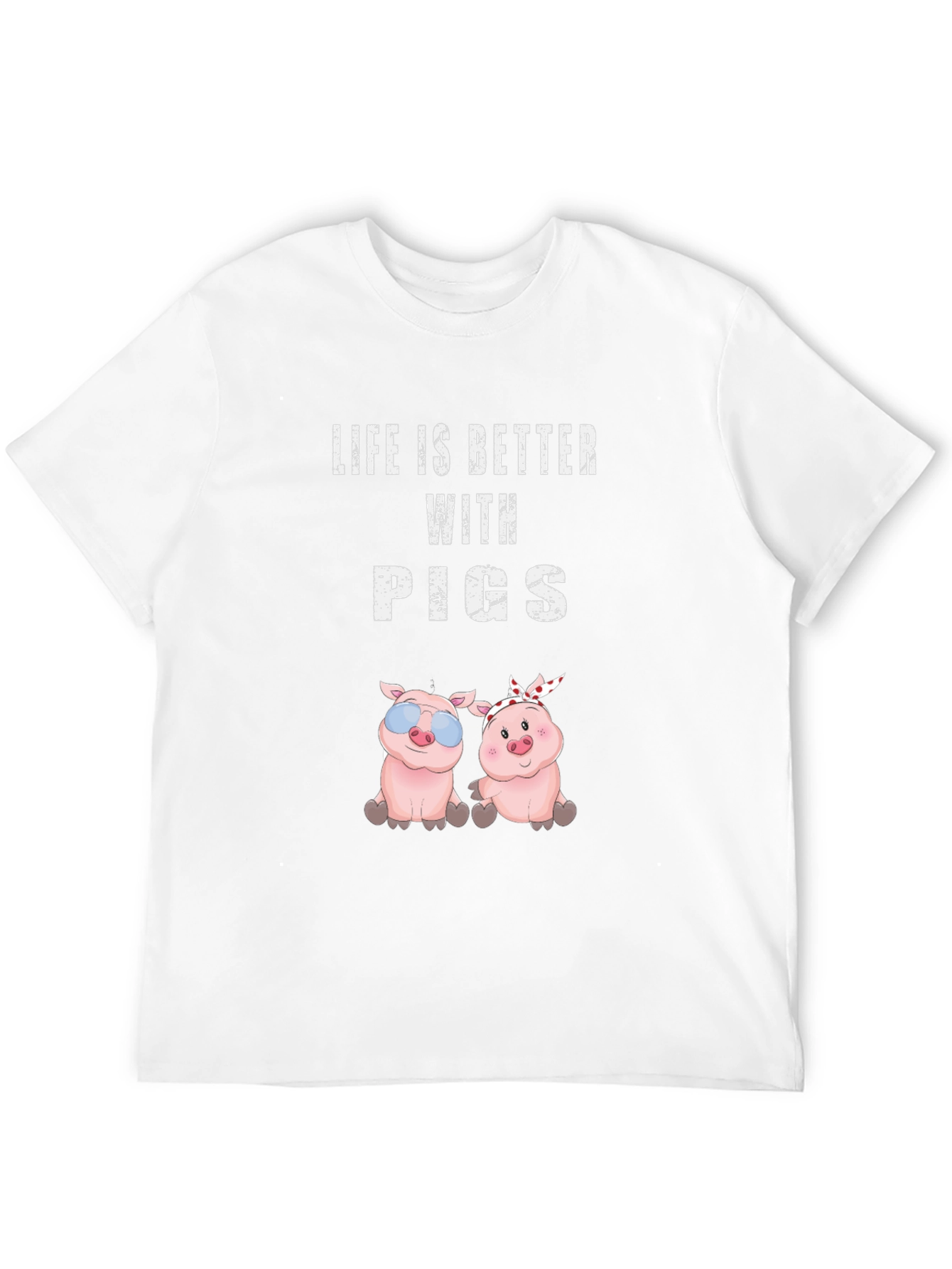 Black Life is Better with Pigs T-Shirt view 12