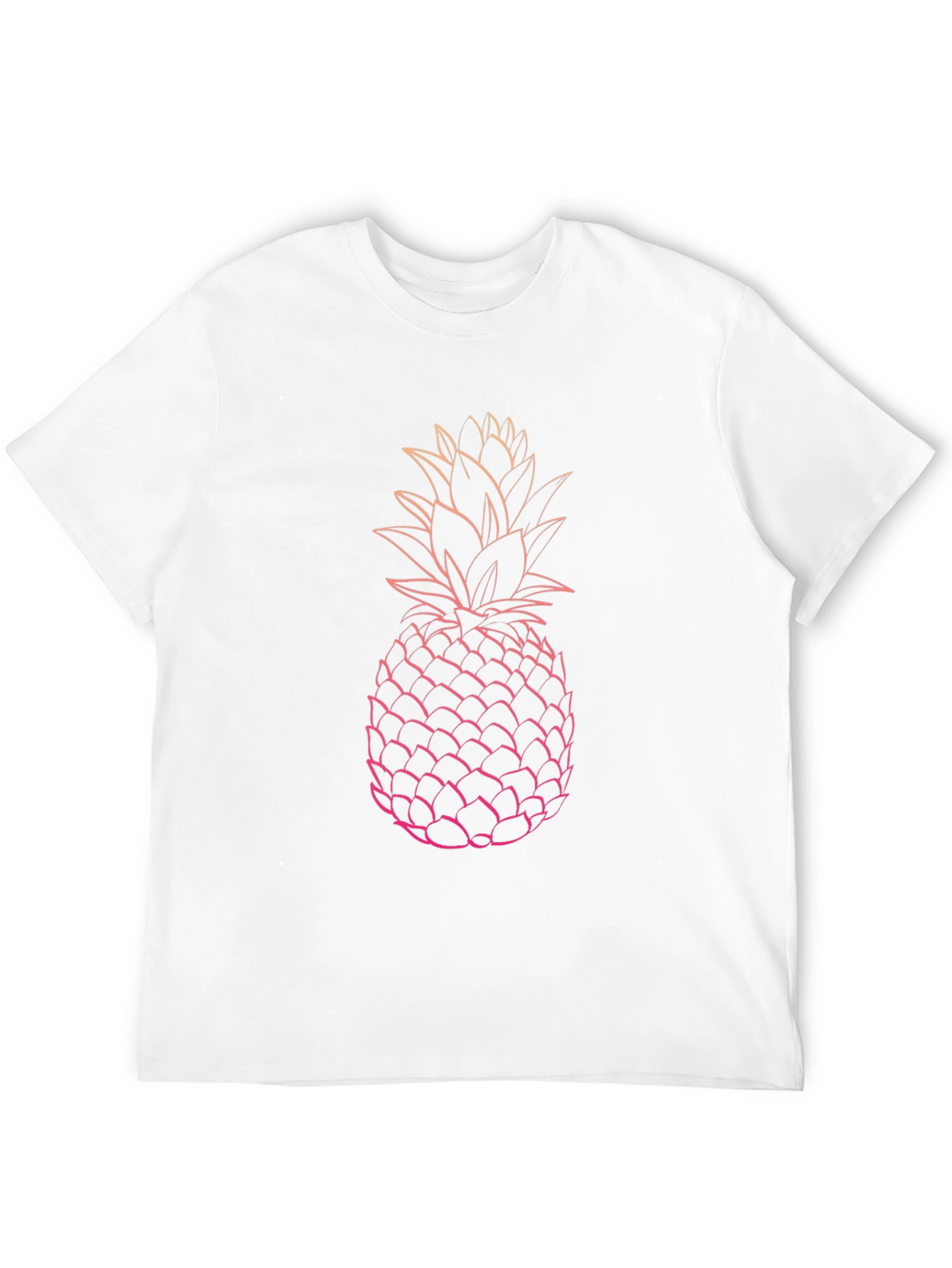 Black Pineapple Graphic Tee - Black Cotton T-Shirt view 12