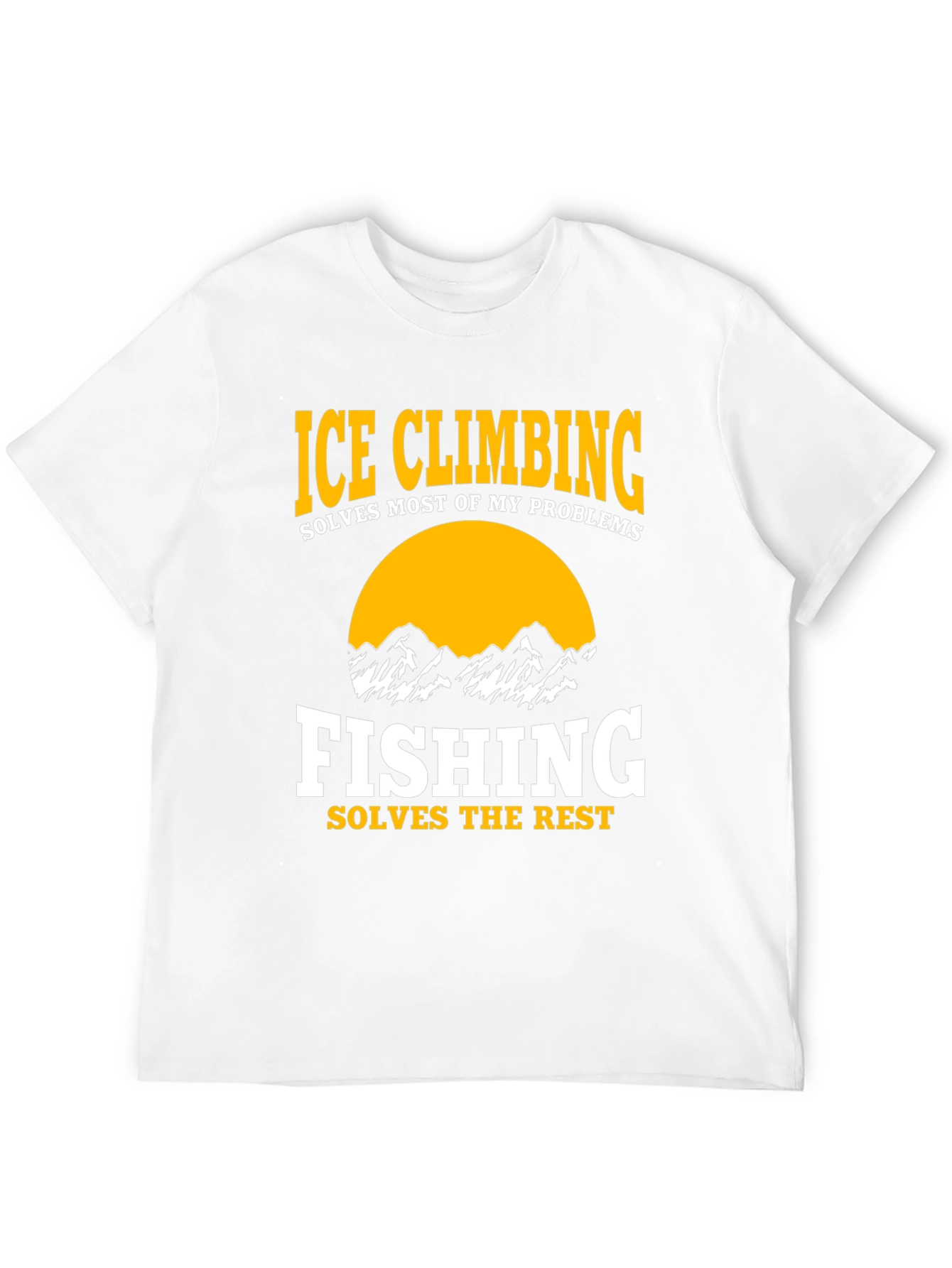 Black Ice Climbing & Fishing Graphic T-Shirt view 12