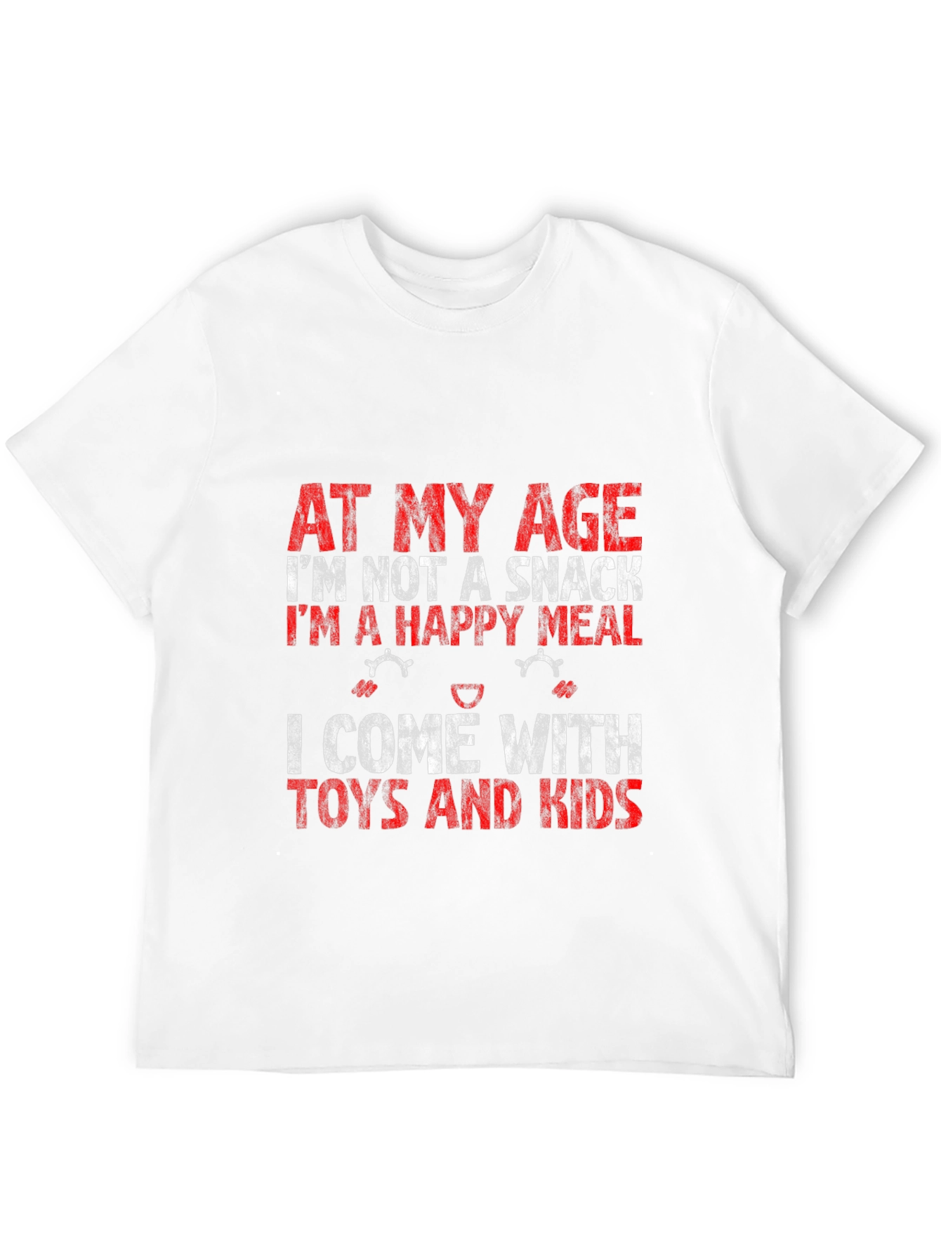 Black Funny "At My Age" T-Shirt - Happy Meal with Toys and Kids! view 12