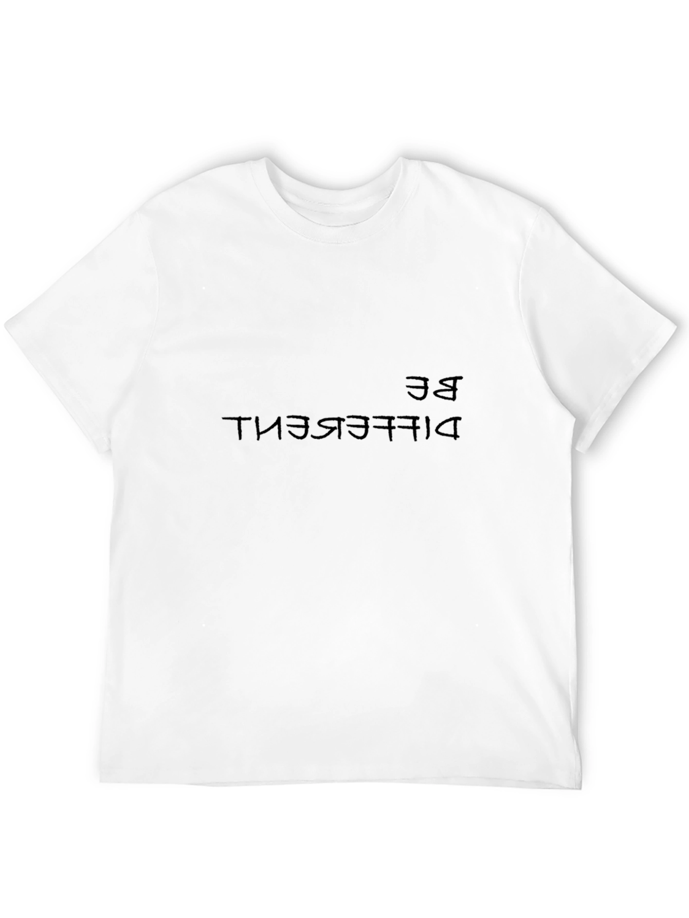 Black Be Different Graphic Tee - Premium Black T-Shirt view 12