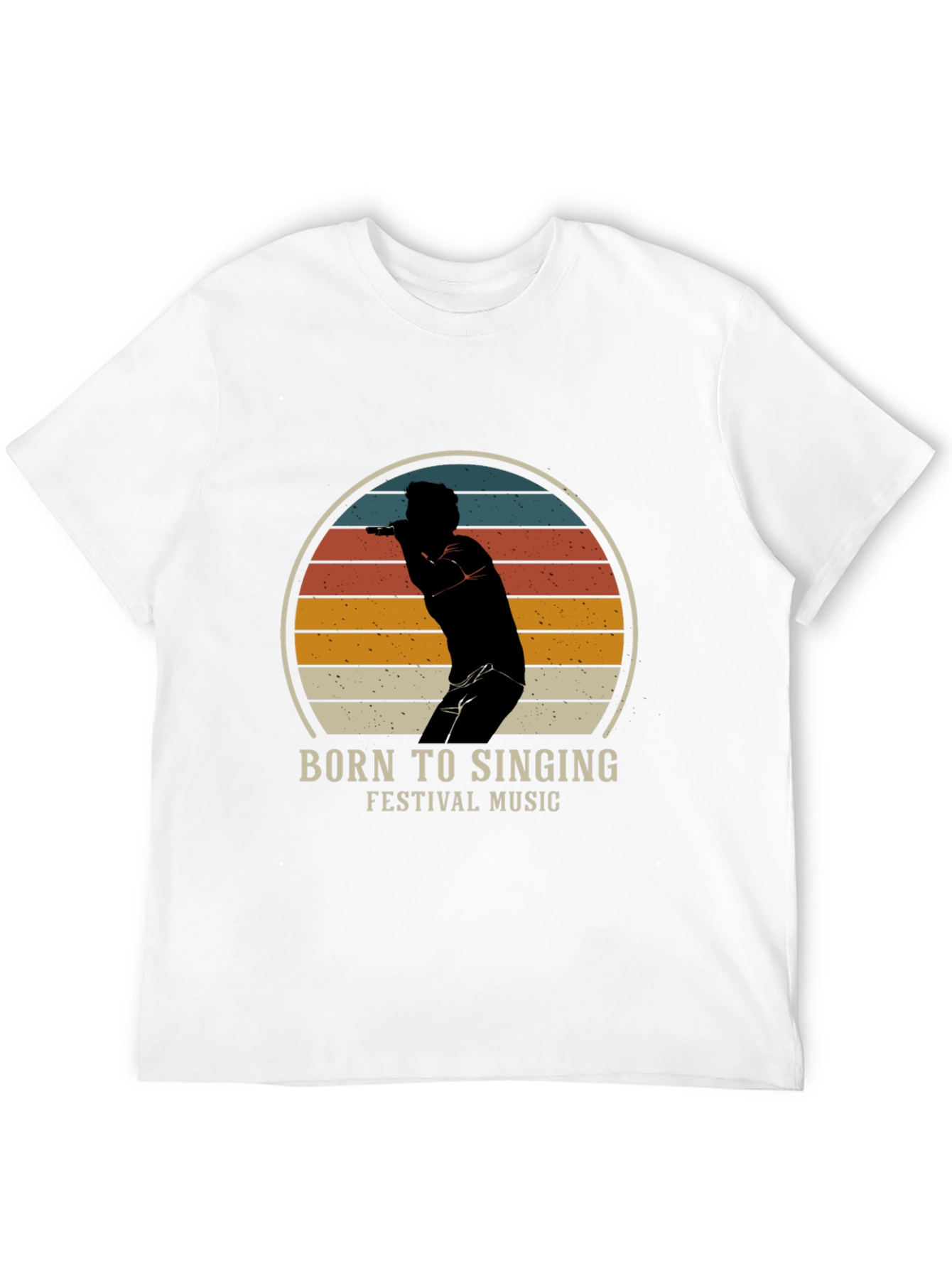 Black Born to Sing T-Shirt - Festival Music view 12
