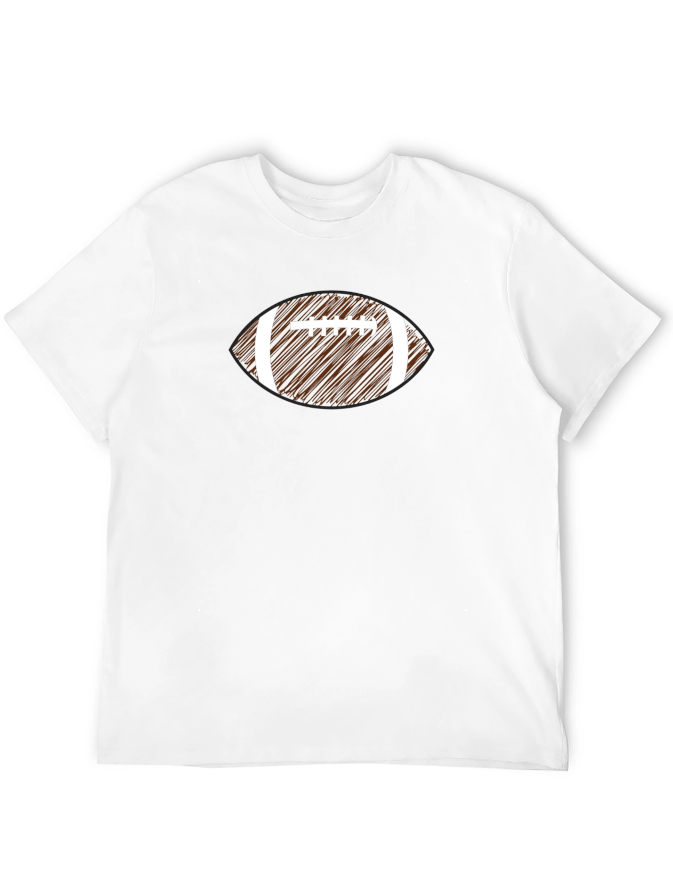 Black Football Graphic Tee - Black Casual Wear view 12