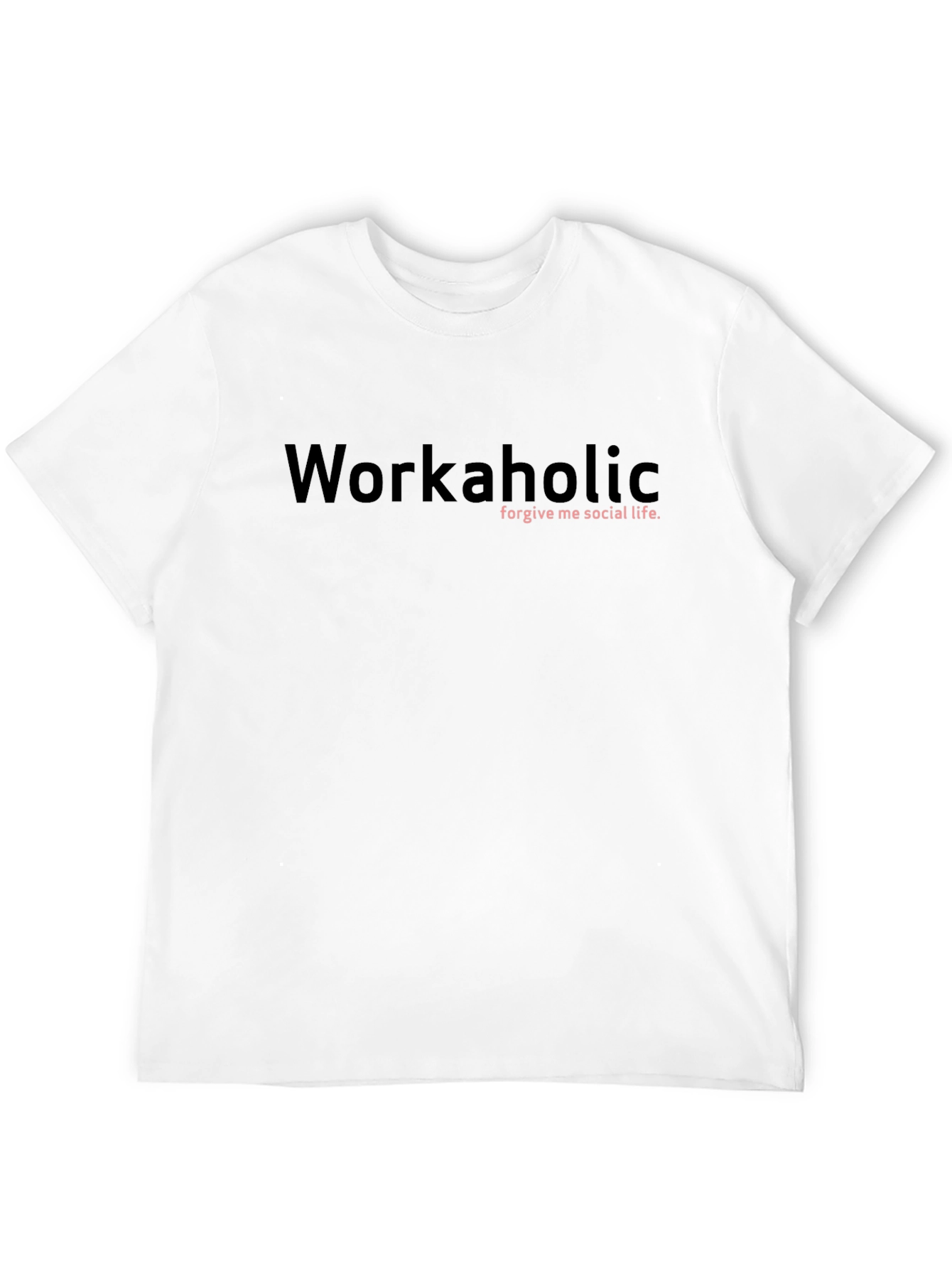 Black Workaholic Graphic Tee - Soft Cotton Blend view 12