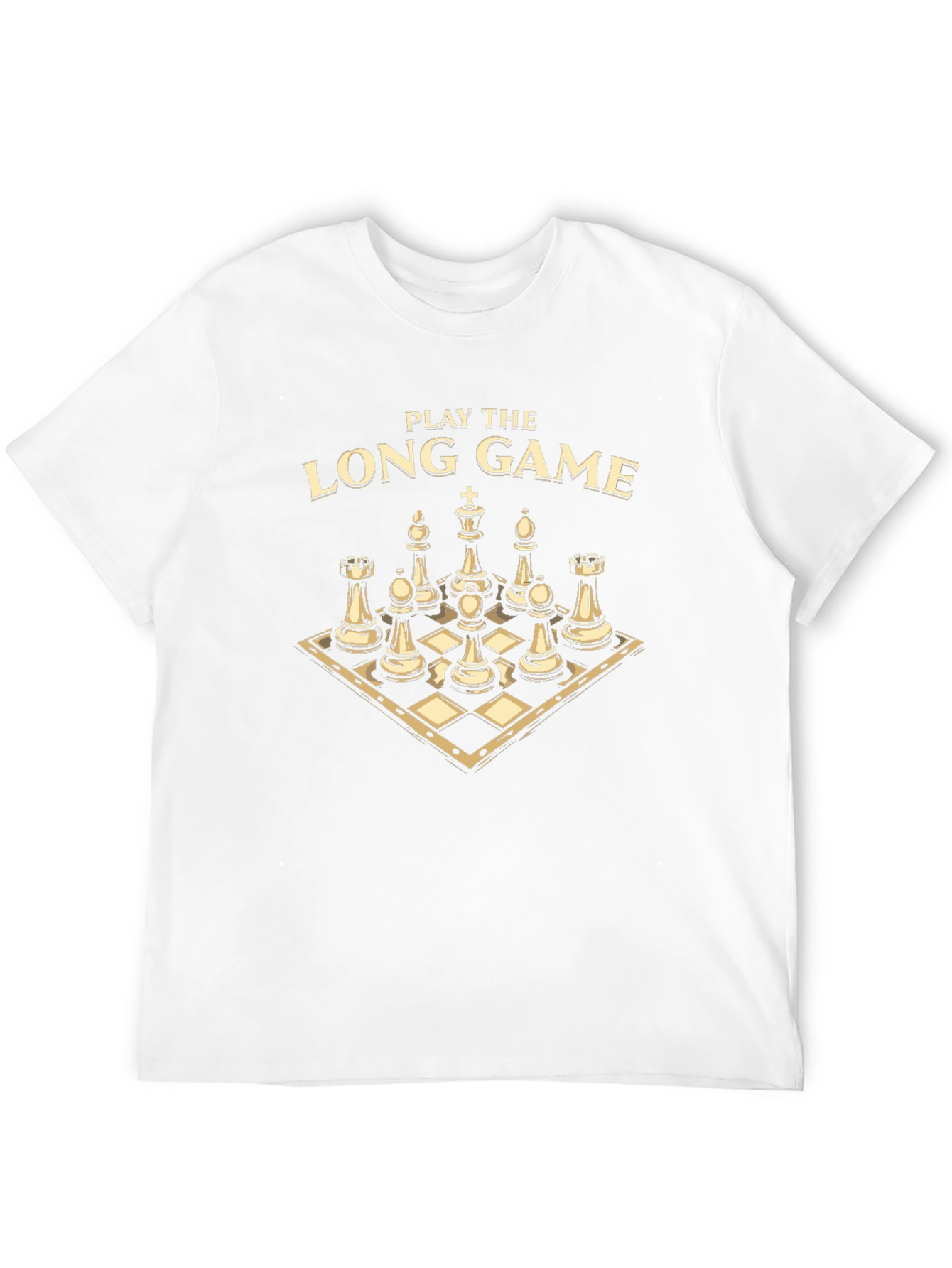 Black Play The Long Game Chess Graphic T-Shirt view 12