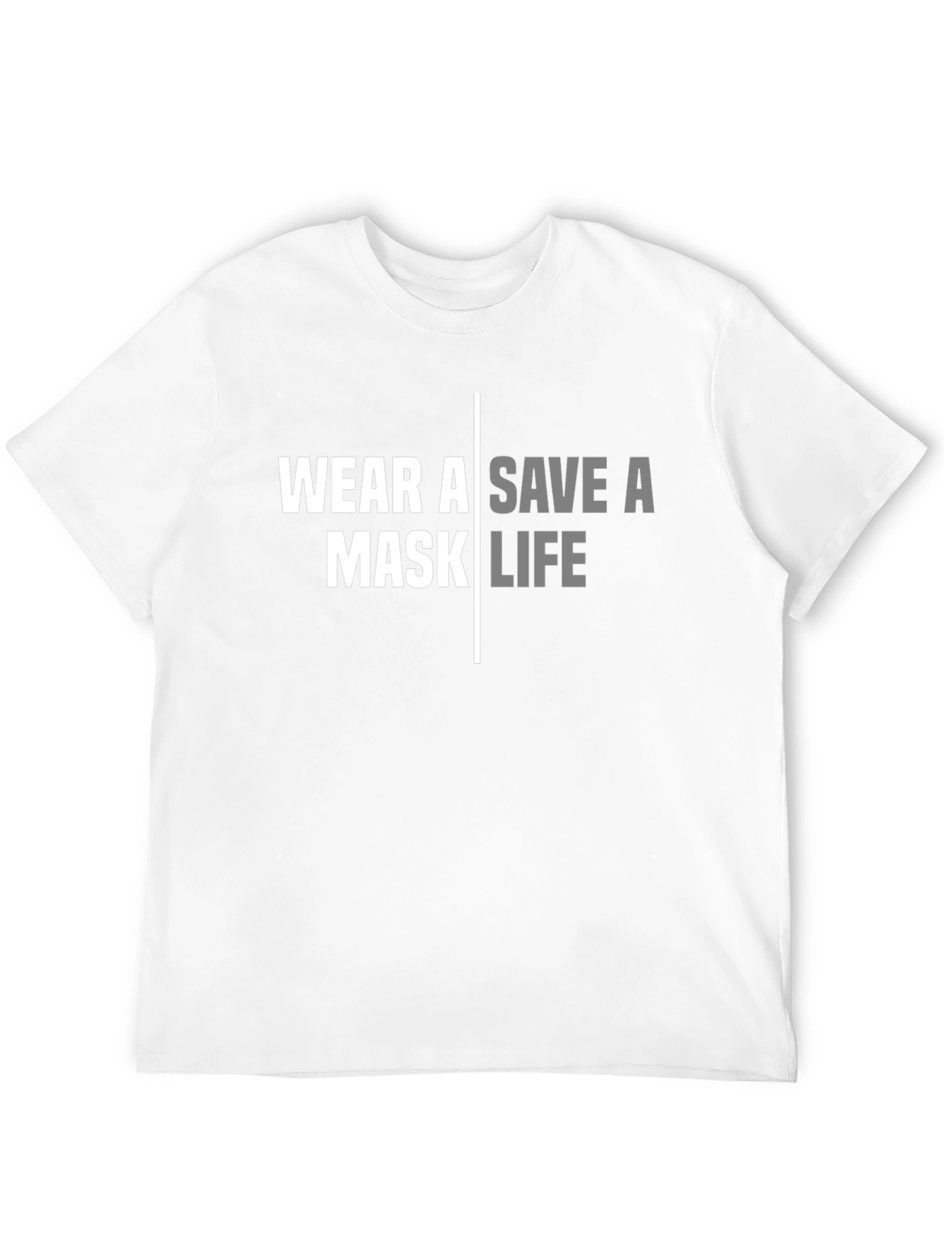 Black Wear A Mask Save A Life Black T-Shirt view 12
