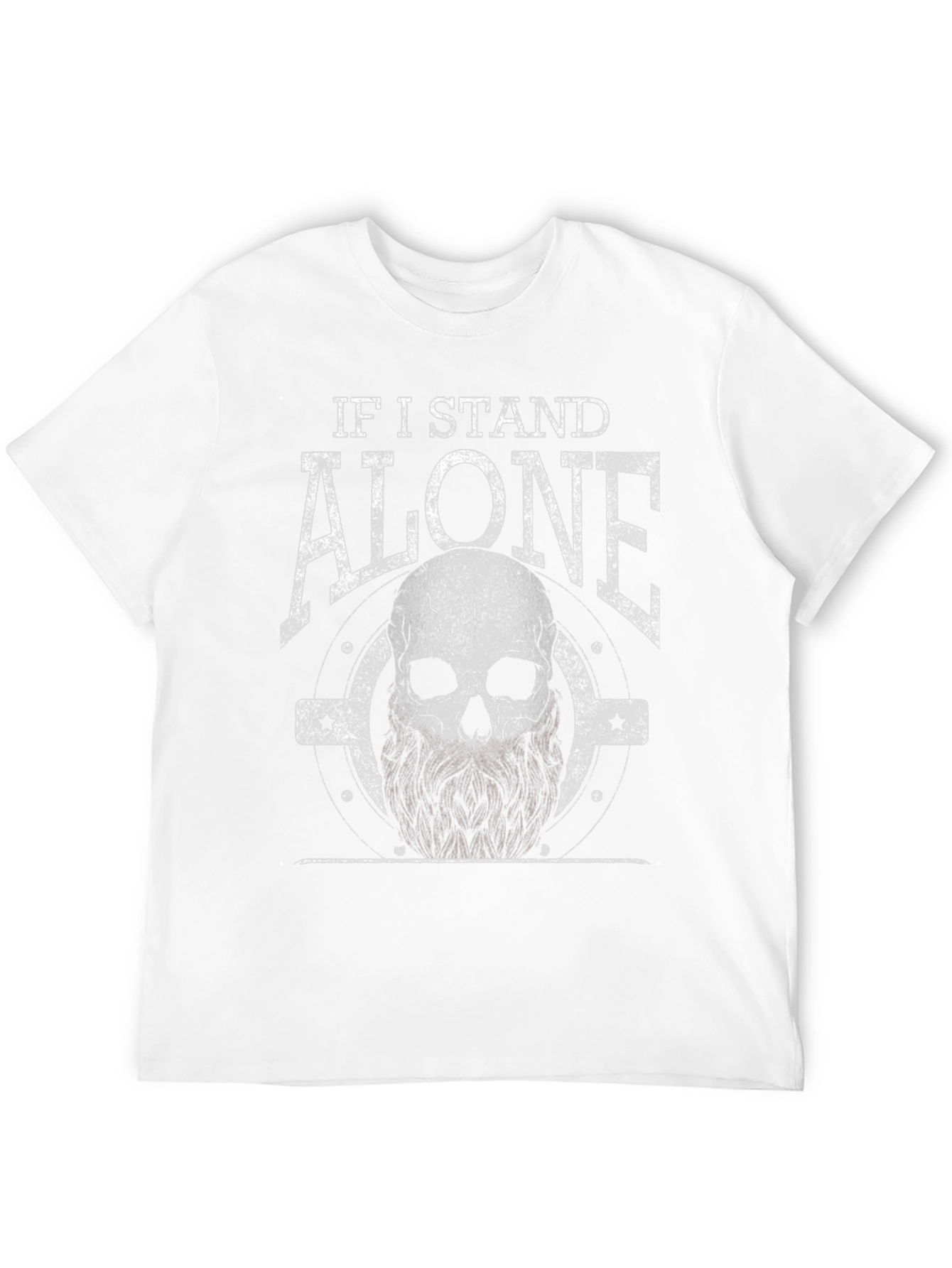 Black Skull Graphic T-Shirt - If I Stand Alone Tee view 12