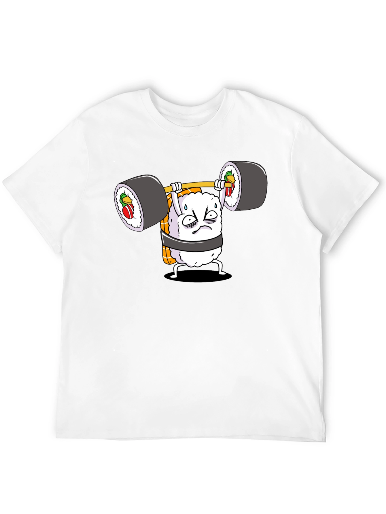 Black Sushi Weightlifter Graphic Tee view 12