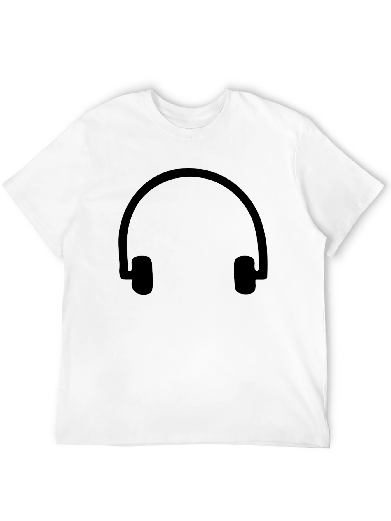 Black Black Headphone Graphic Tee - Casual Style view 12