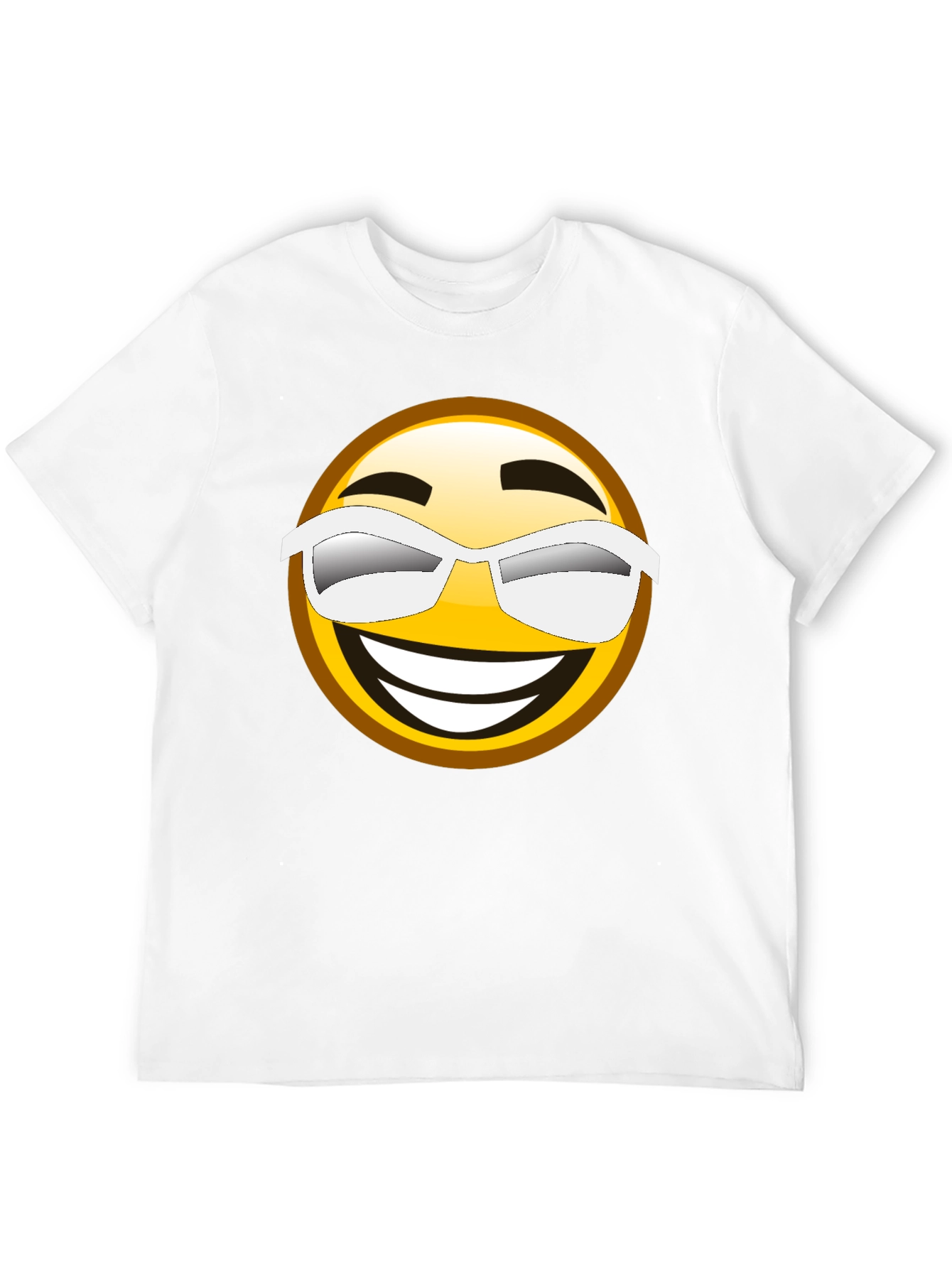 Black Cool Emoji Graphic Black T-Shirt view 12
