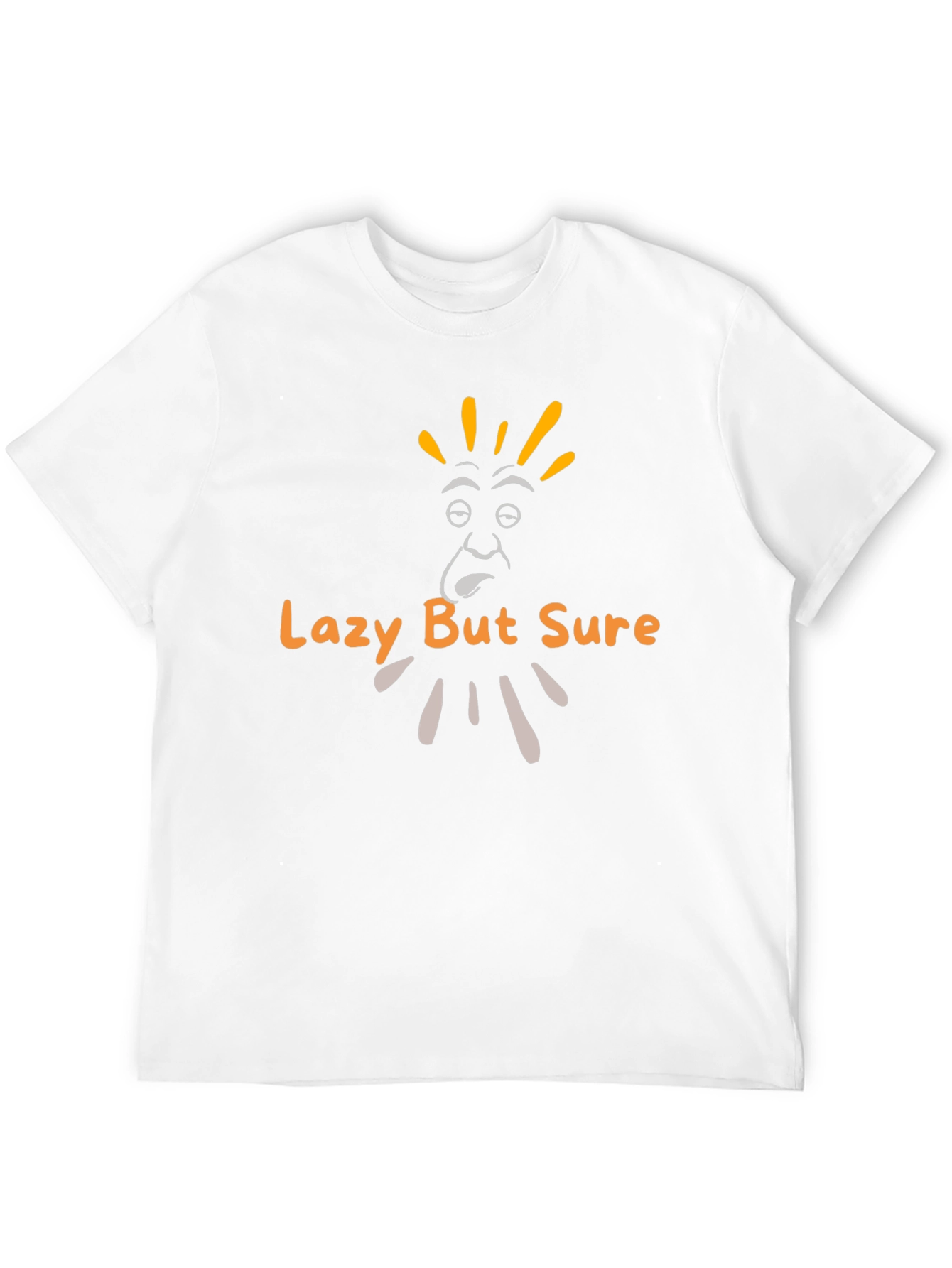Black Lazy But Sure Graphic Tee view 12