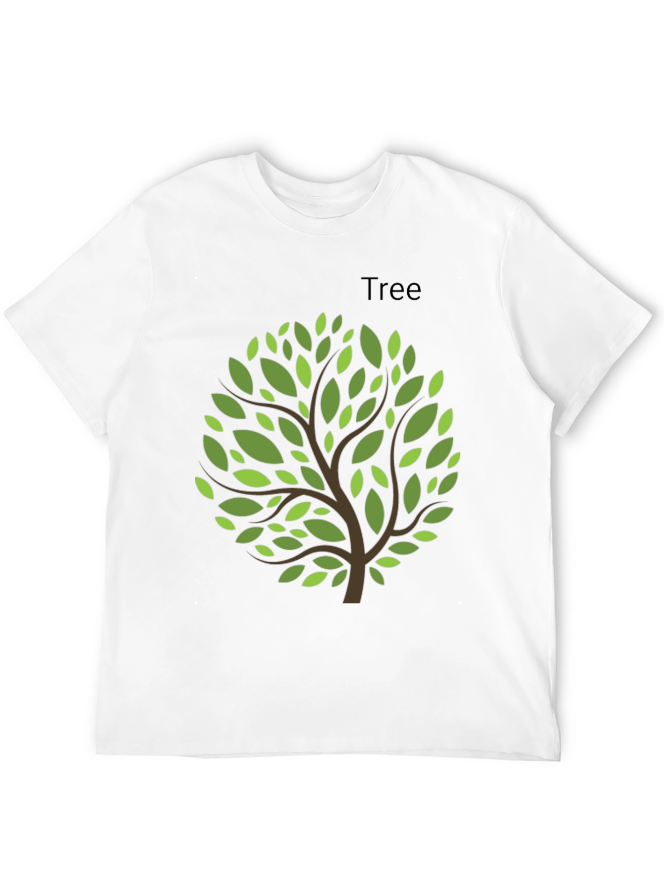 Black Nature Inspired Tree Graphic Tee - Black view 12