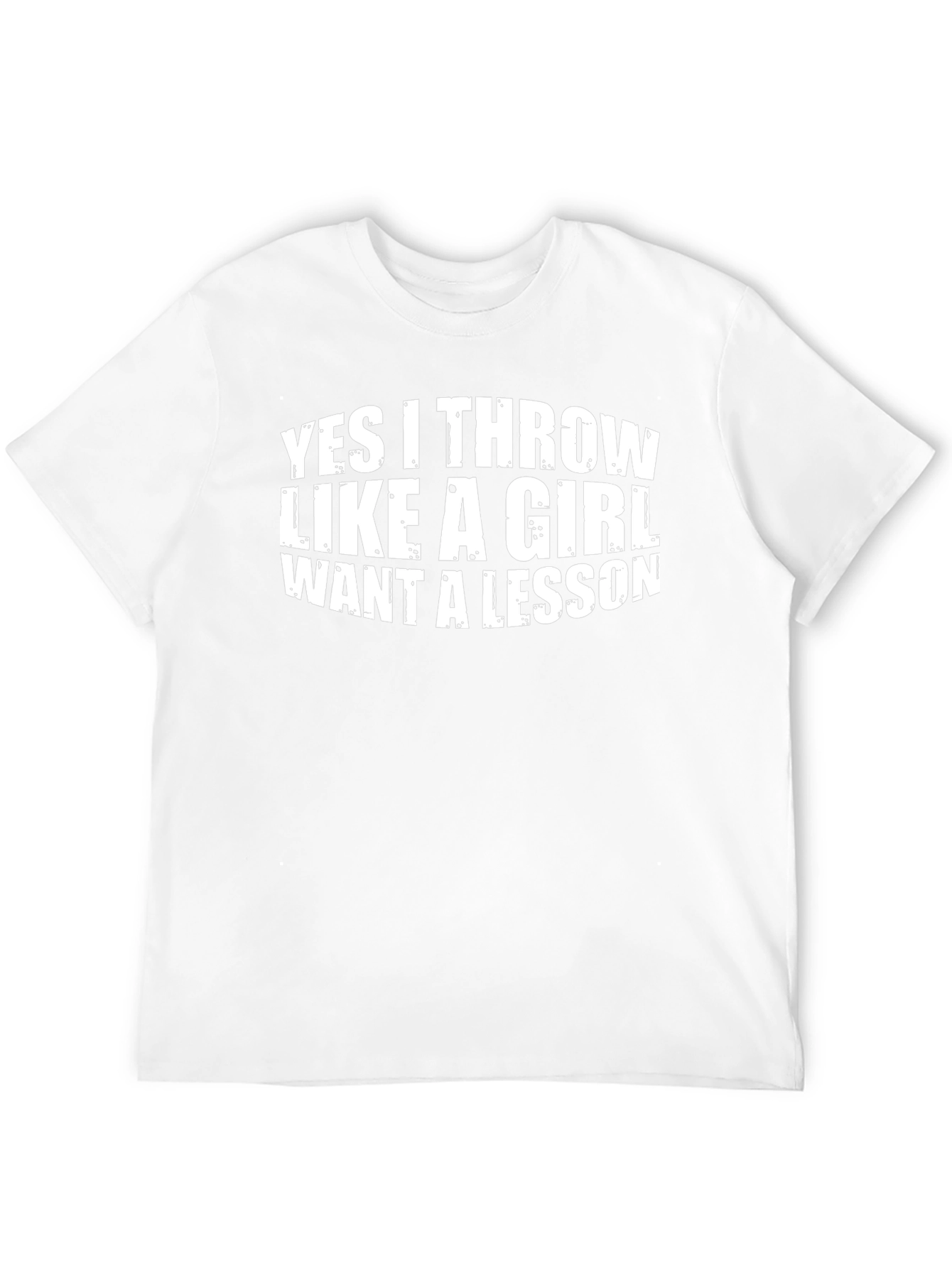 Black Funny 'Throw Like A Girl' Black Graphic Tee view 12