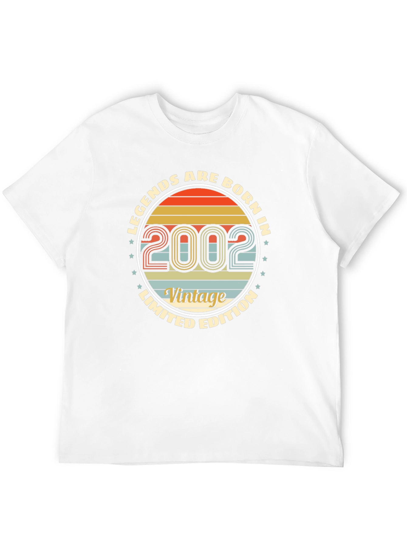 Black Legends Born in 2002 Vintage T-Shirt view 12