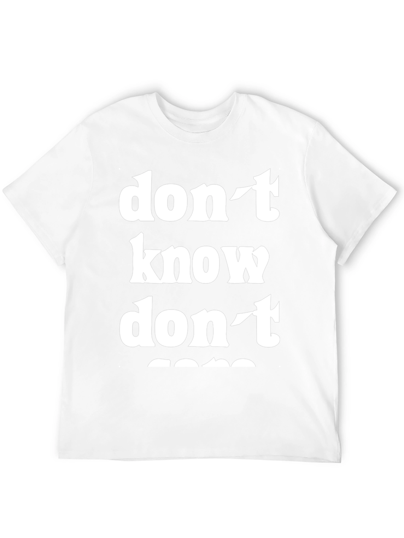 Black Don't Know Don't Care Graphic Tee - Casual Comfort view 12