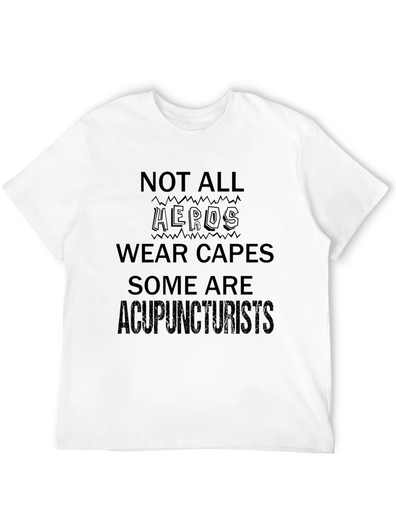 Black Acupuncturist Hero T-Shirt - Funny Gift Idea! view 12