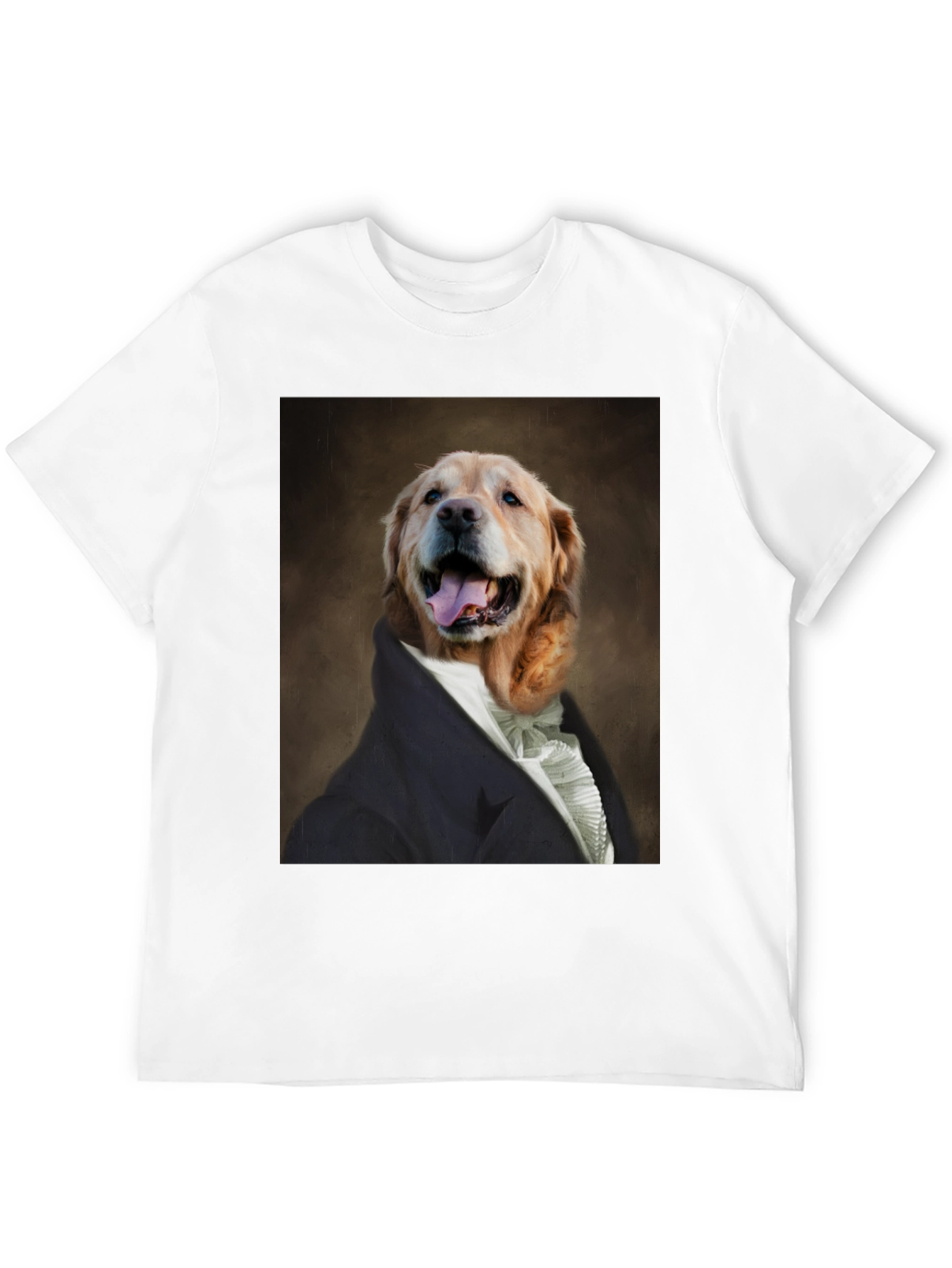 Black Dog Portrait T-Shirt - Canine Royalty Black Tee view 12