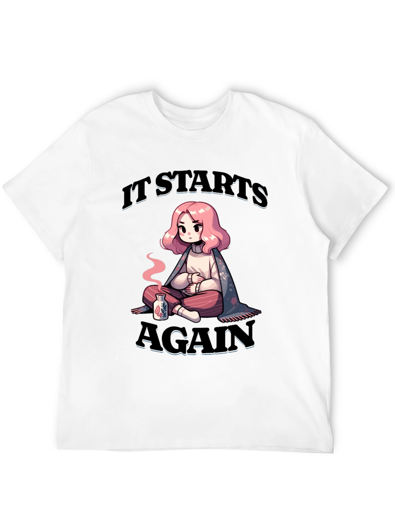 Black It Starts Again Graphic T-Shirt view 12