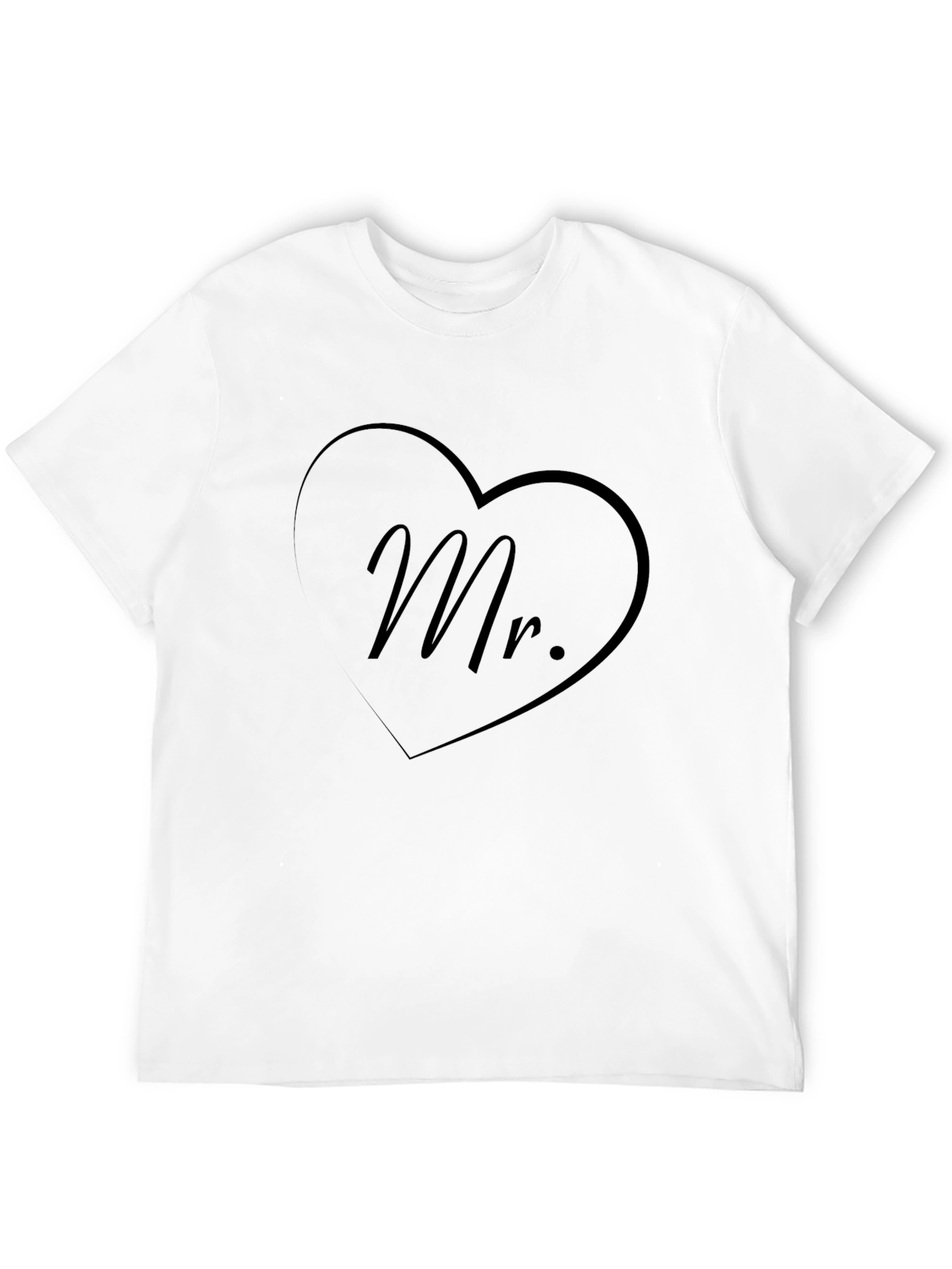 Black Mr. Heart Graphic Black T-Shirt view 12