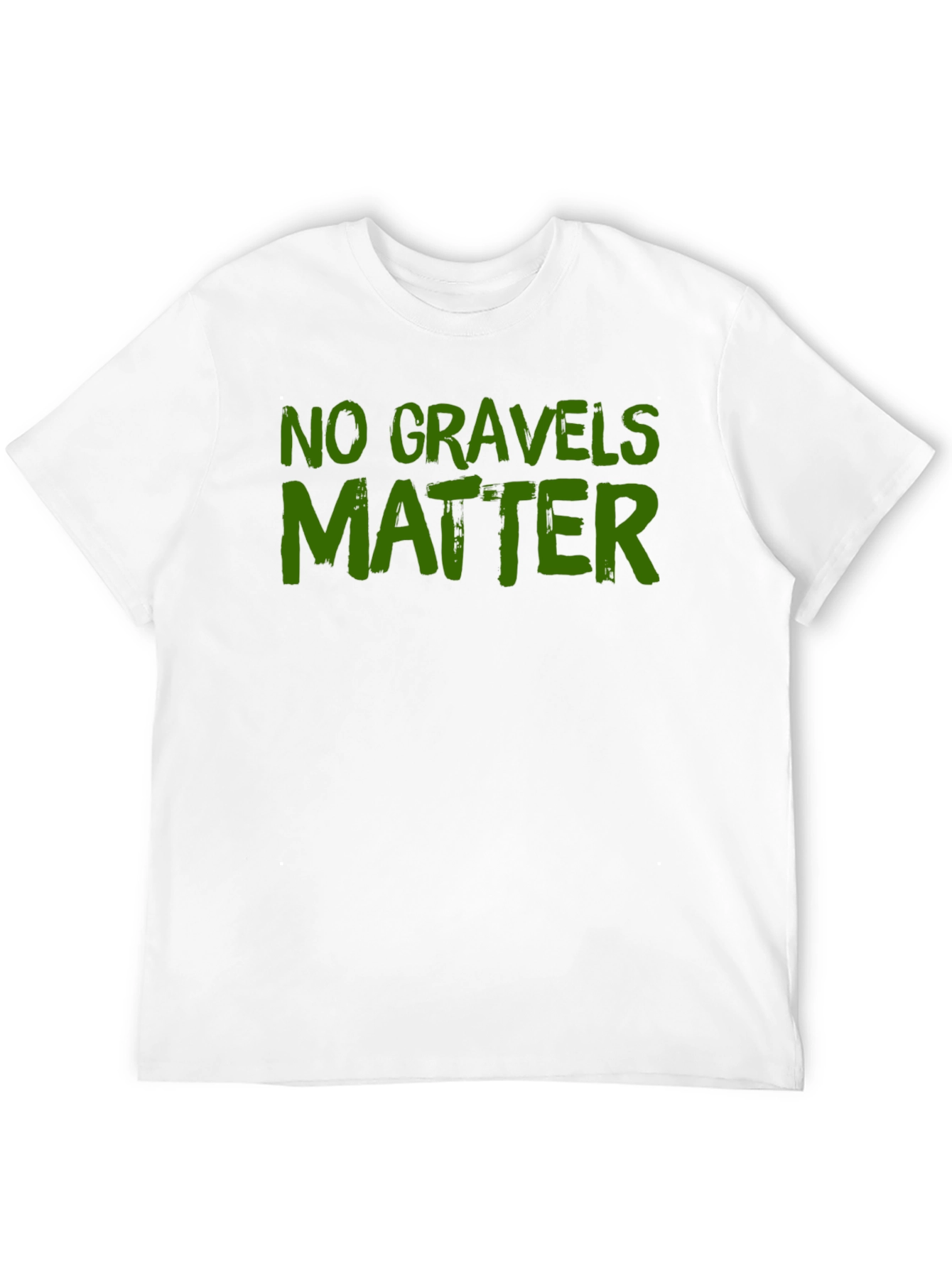 Black No Gravels Matter Funny Graphic T-Shirt view 12