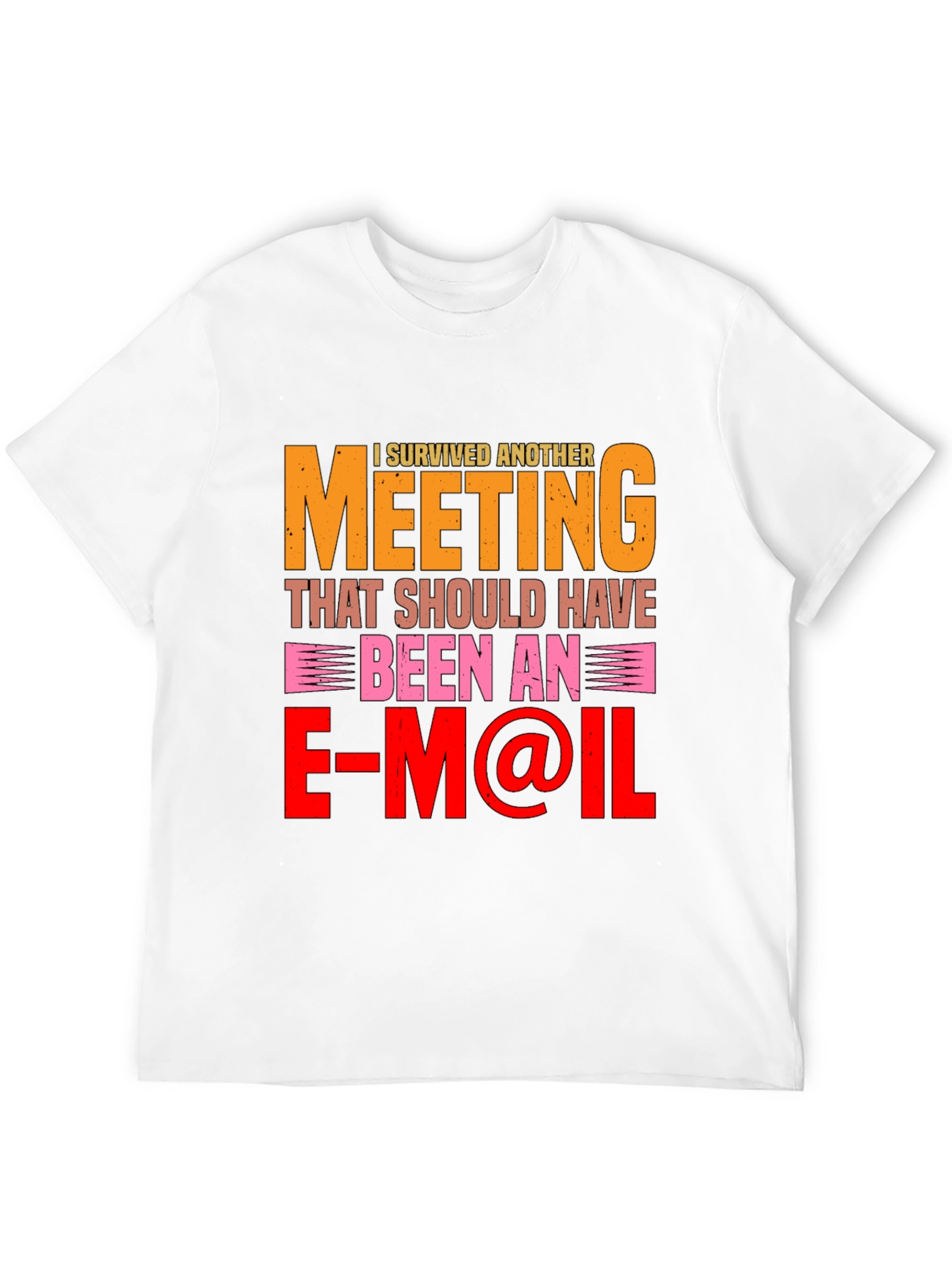 Black I Survived Another Meeting T-Shirt view 12