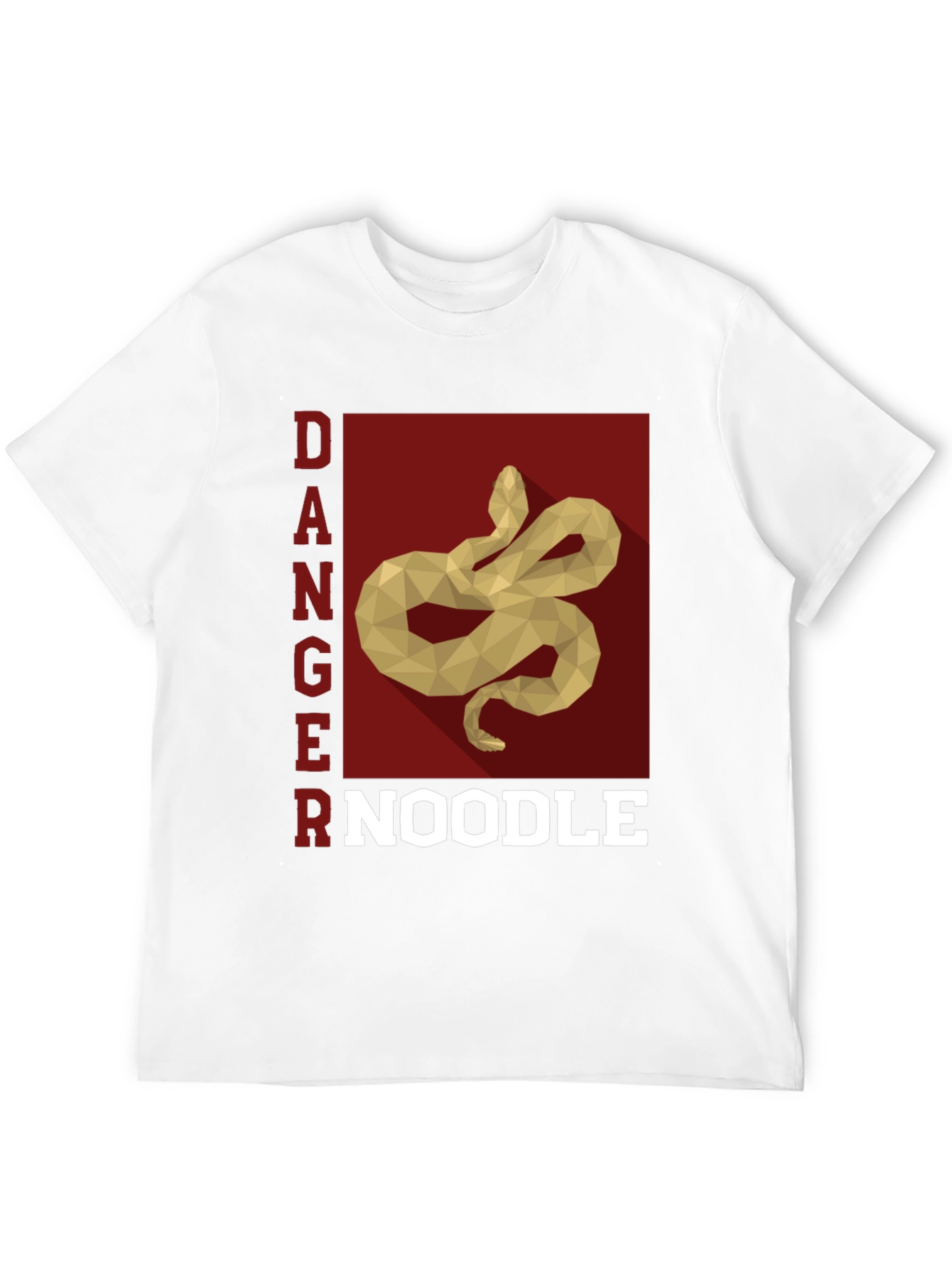 Black Danger Noodle Snake Graphic T-Shirt view 12