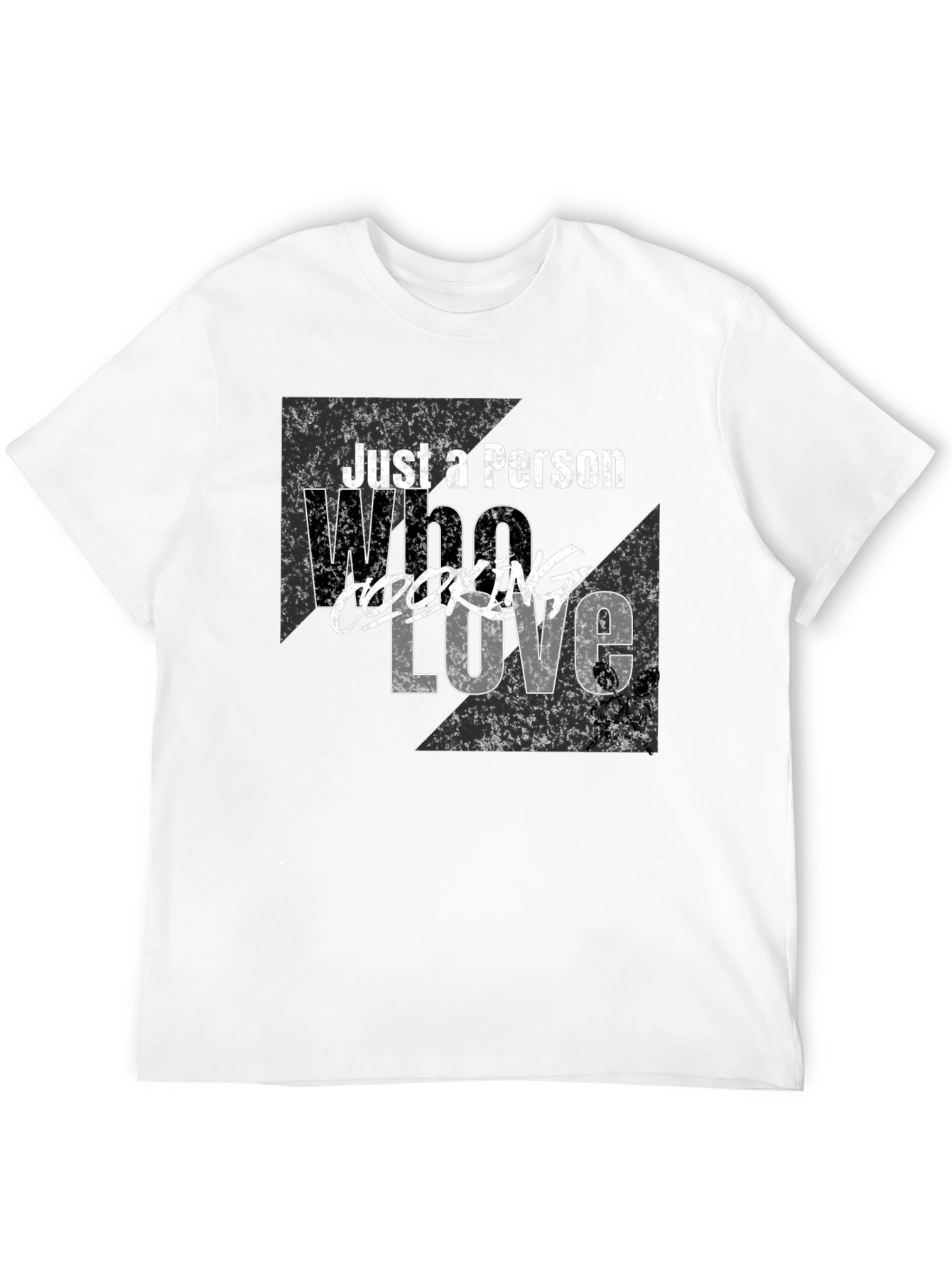 Black Just A Person Who Loves Cooking T-Shirt view 12