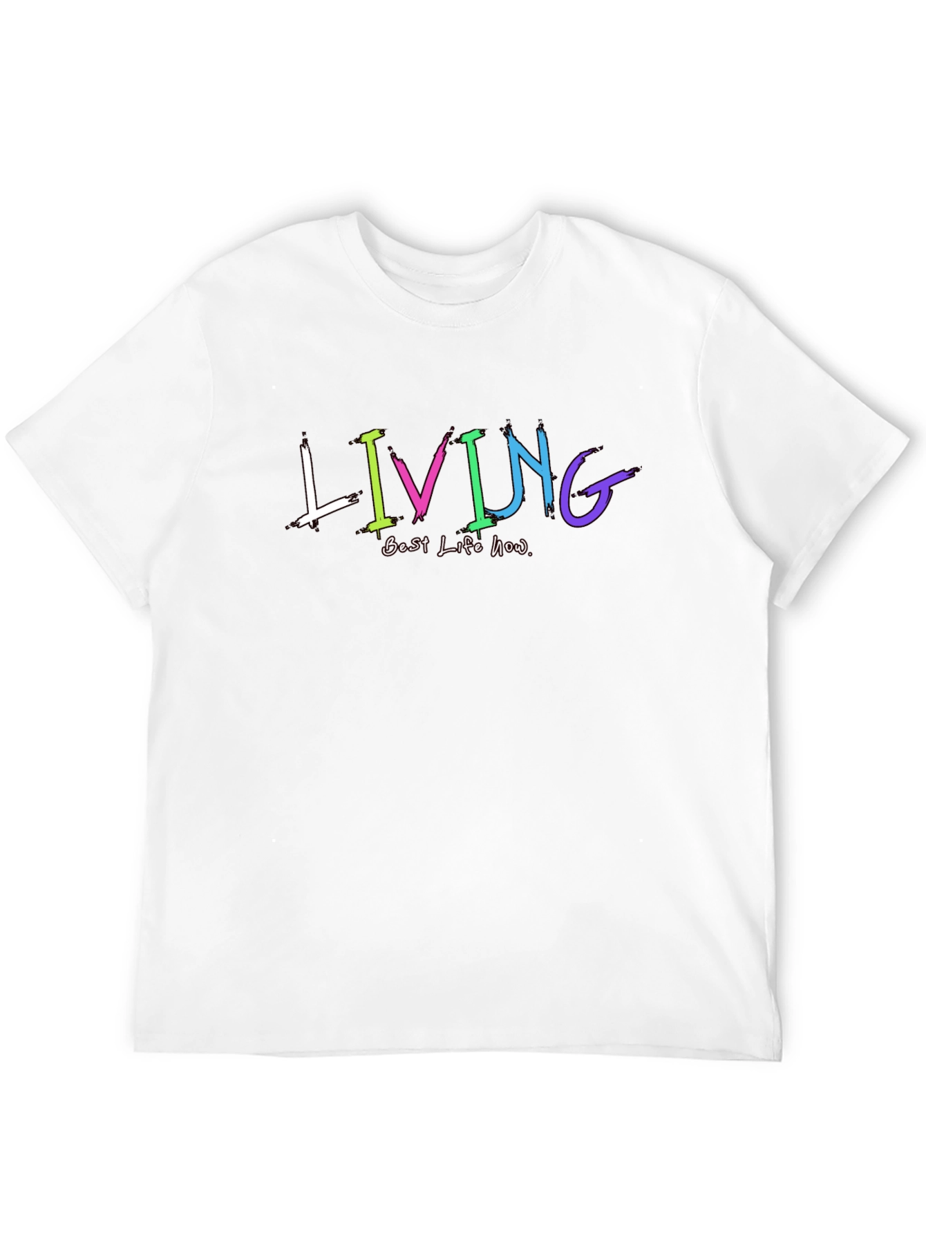 Black Living Best Life Now Graphic T-Shirt view 12