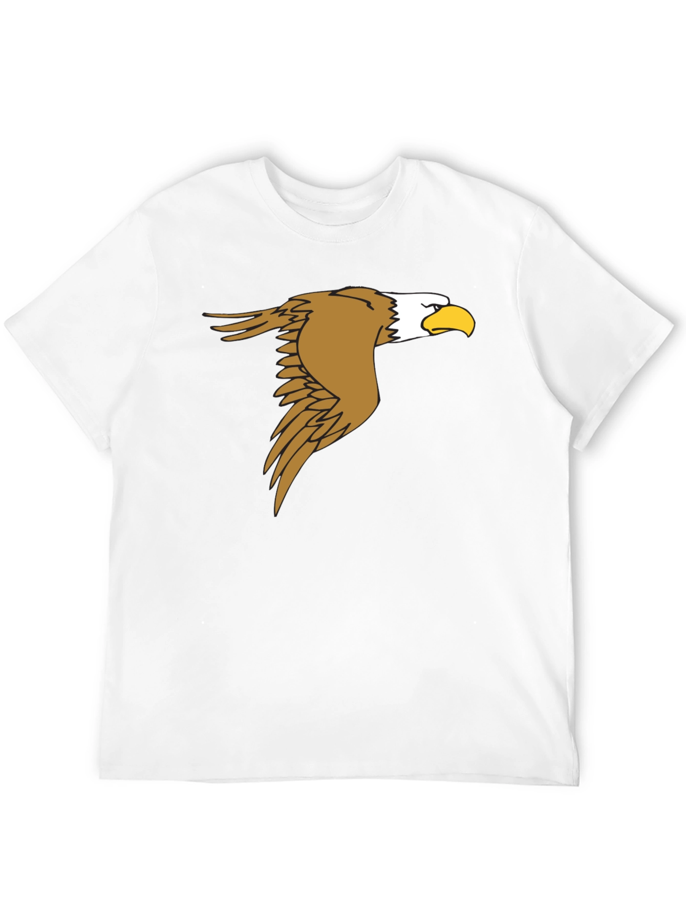 Black Eagle Graphic Black T-Shirt - Men's Fashion Tee view 12