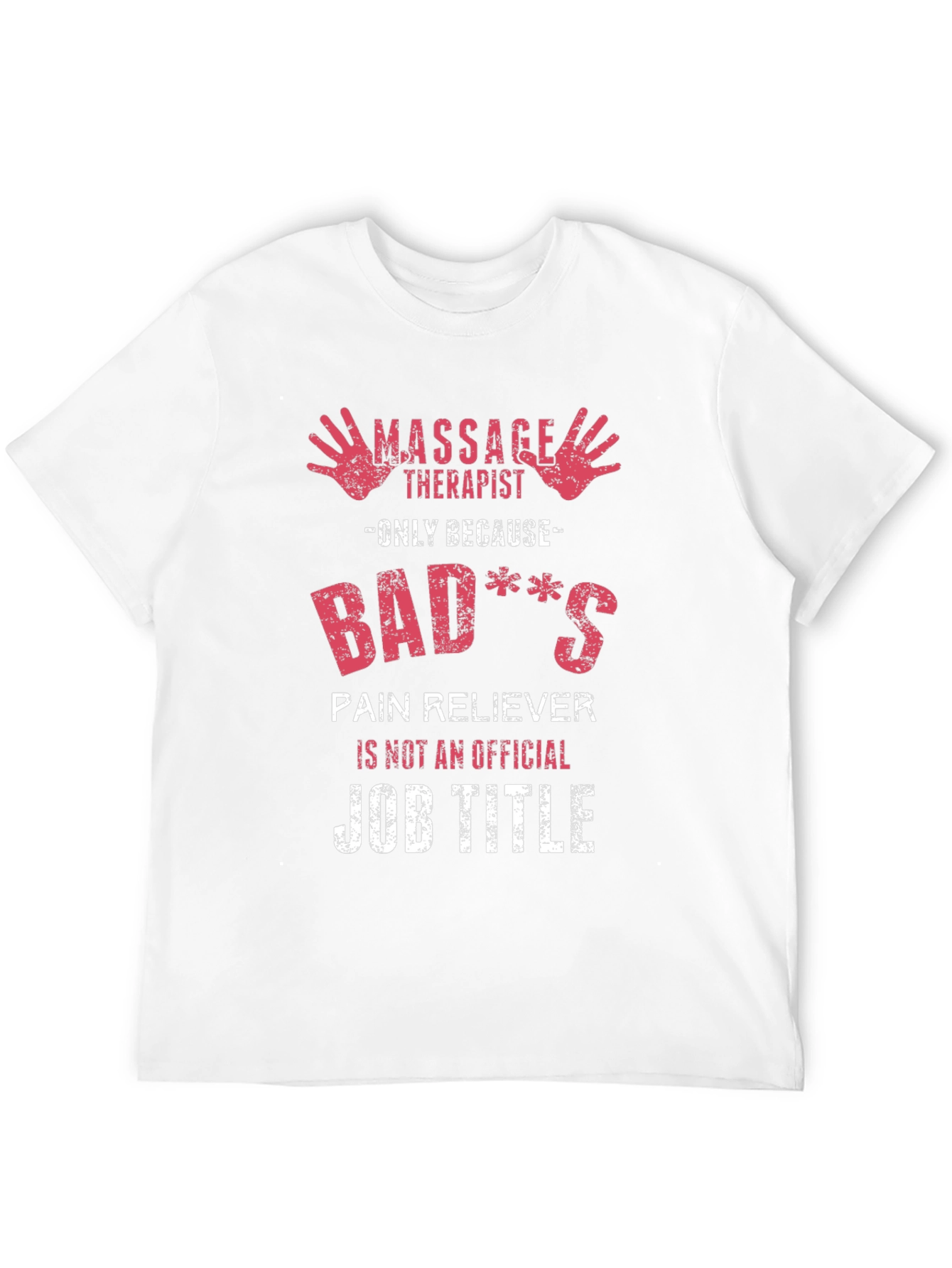 Black Massage Therapist Novelty T-Shirt - Badass Pain Reliever view 12