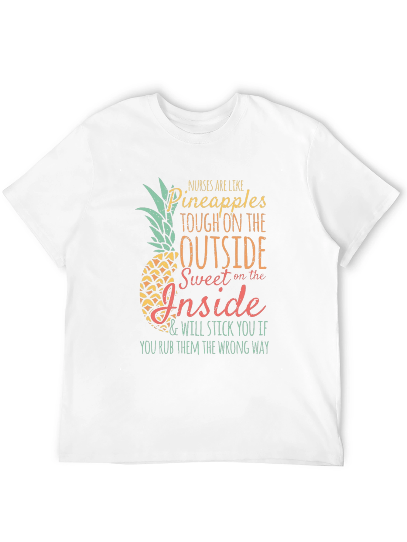 Black Nurses Are Like Pineapples Graphic T-Shirt view 12