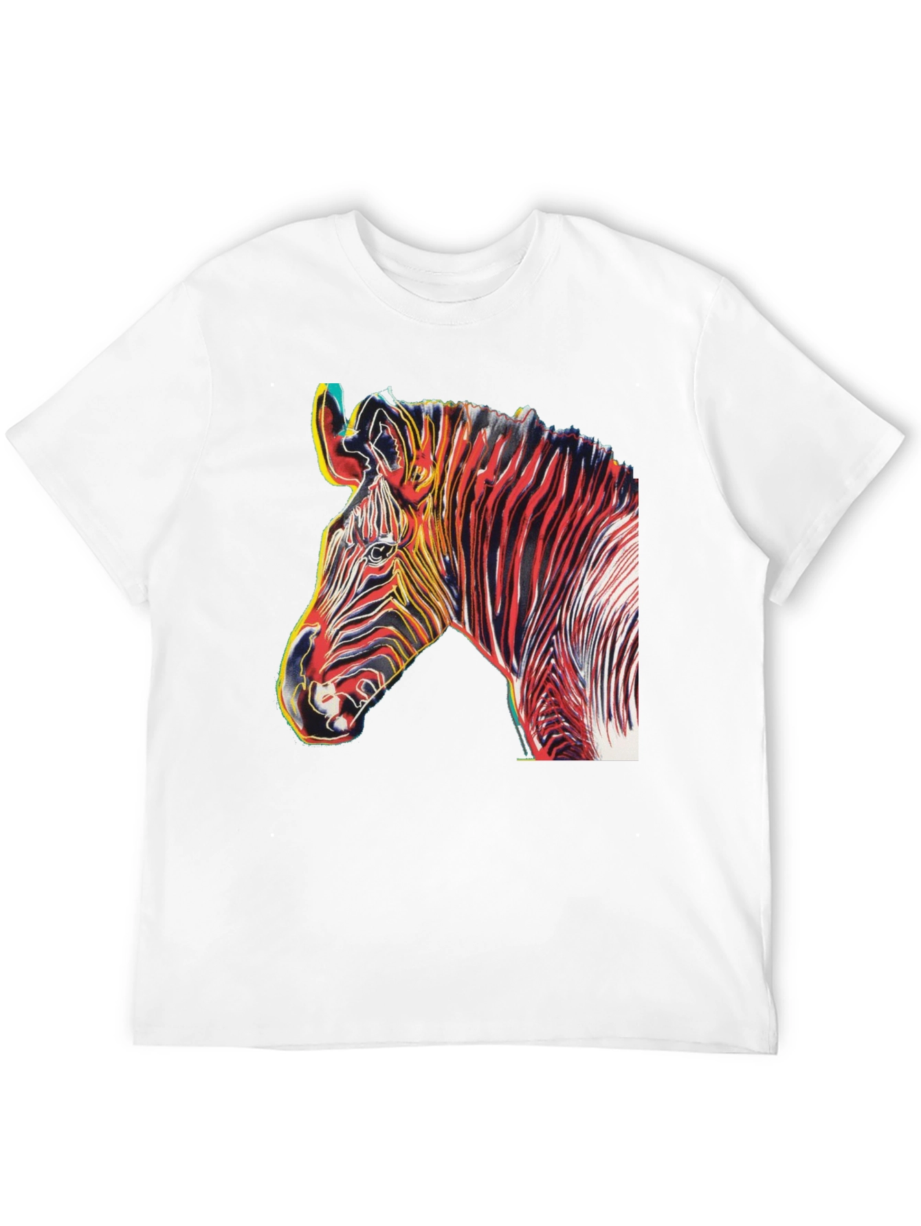 Black Zebra Art Graphic T-Shirt view 12