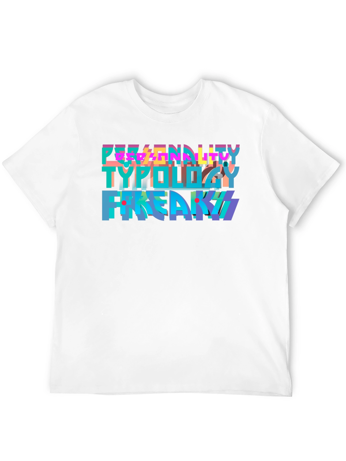 Black Personality Typology T-Shirt - Freaky Tee view 12