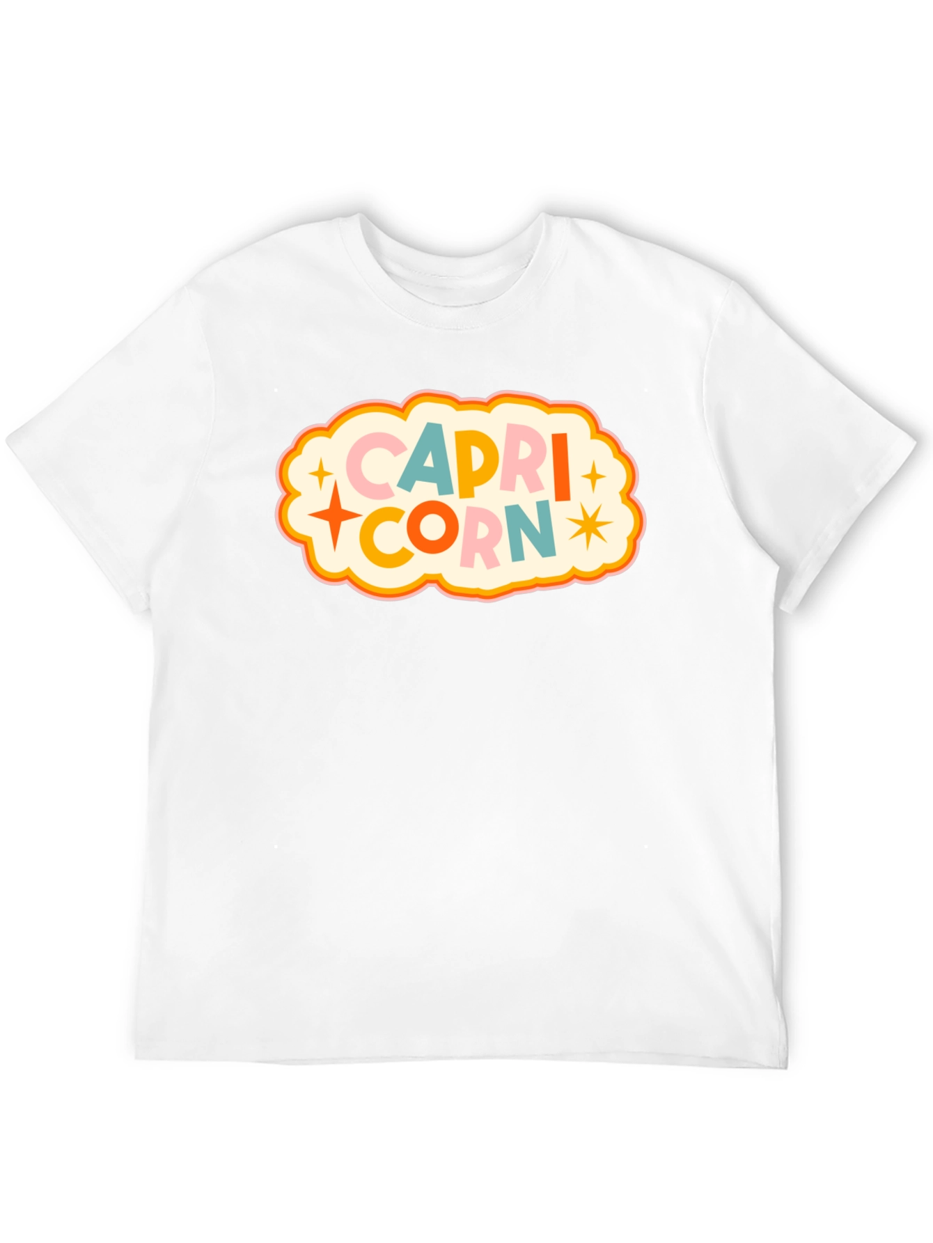 Black Capricorn Zodiac Graphic T-Shirt view 12
