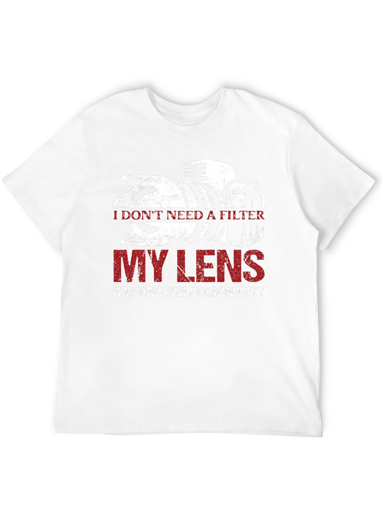Black Photographer's Lens T-Shirt - Funny Photography Tee view 12