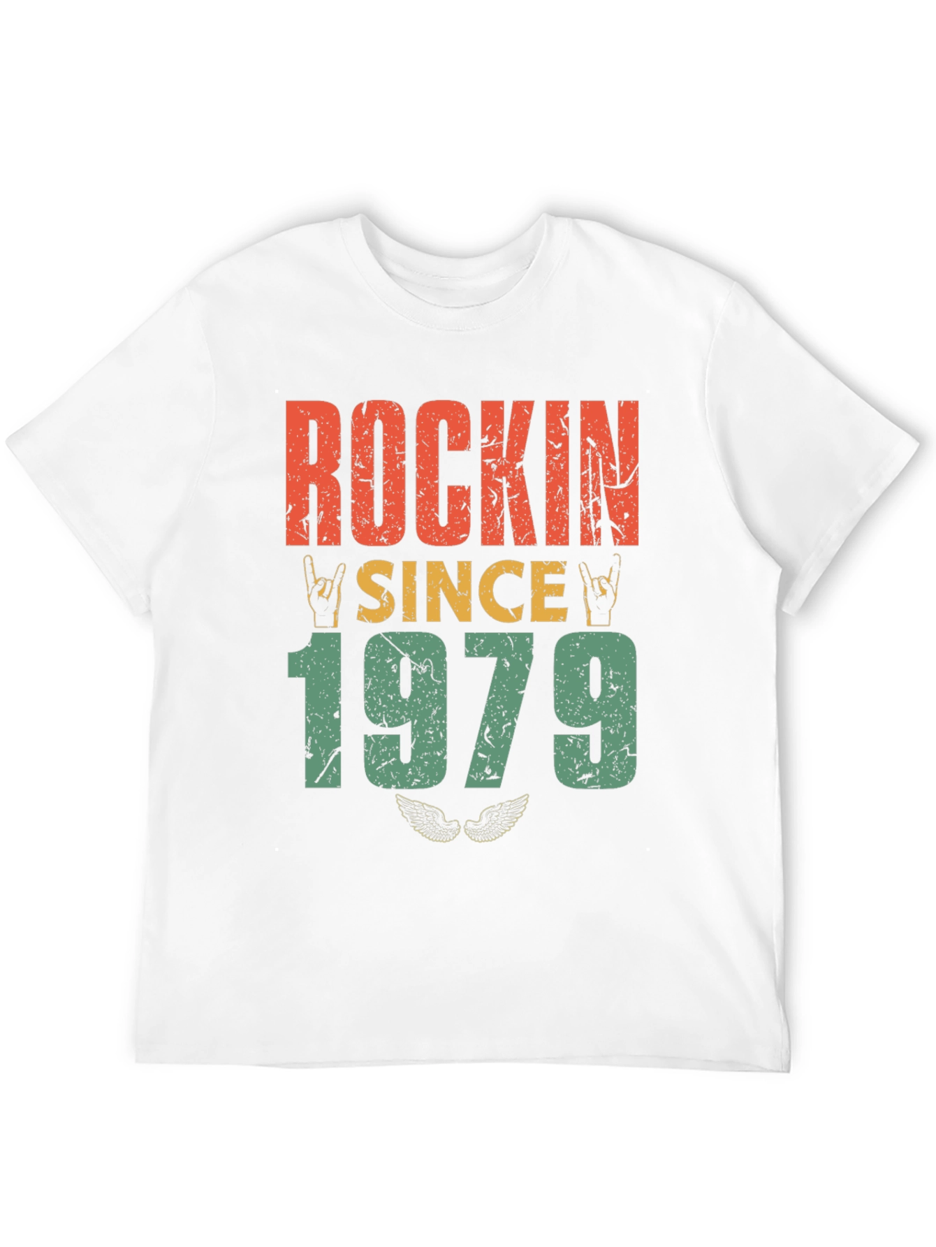 Black Rockin Since 1979 Retro T-Shirt view 12