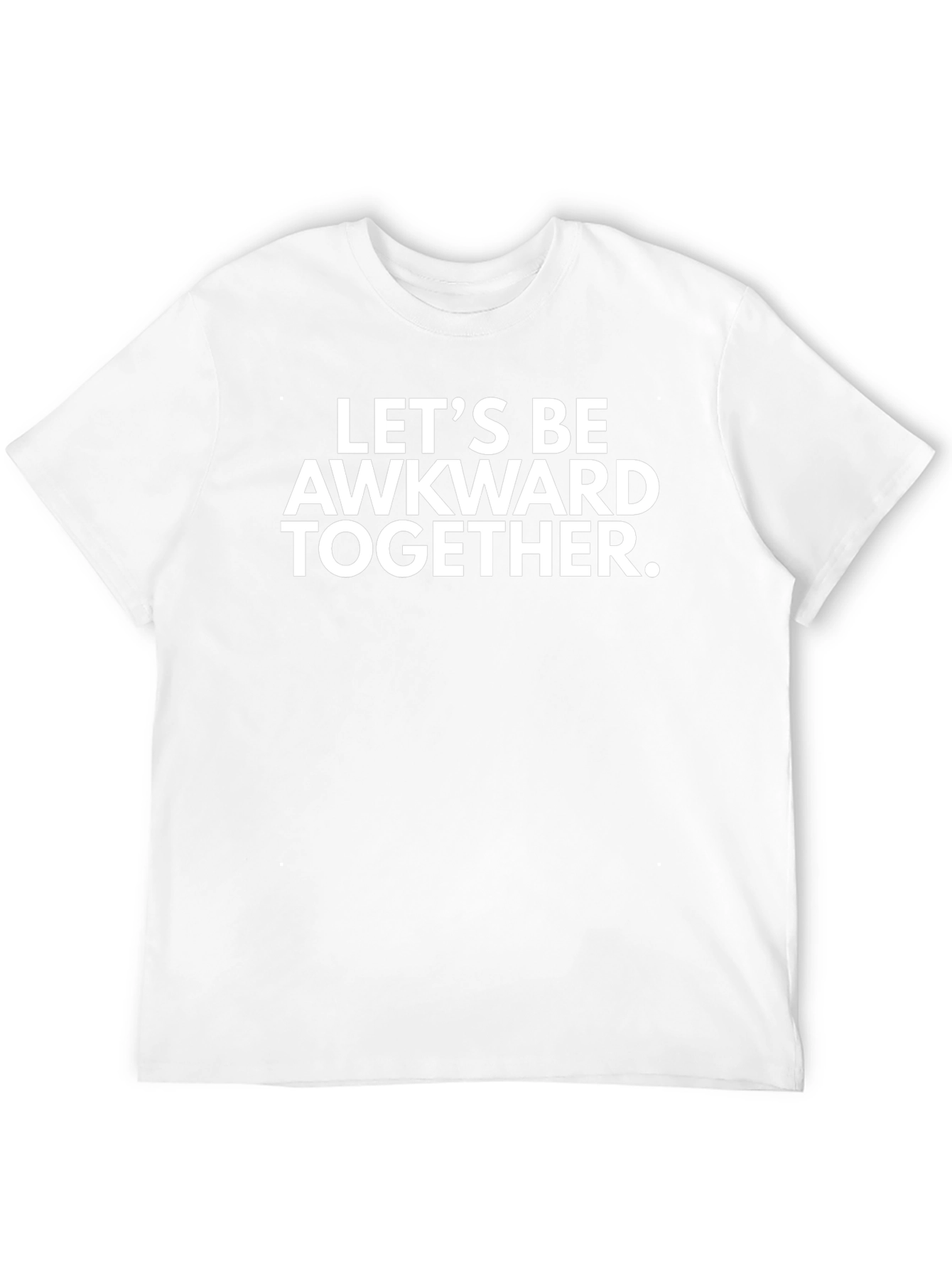 Black Awkward Together Graphic Tee - Funny Slogan T-Shirt view 12