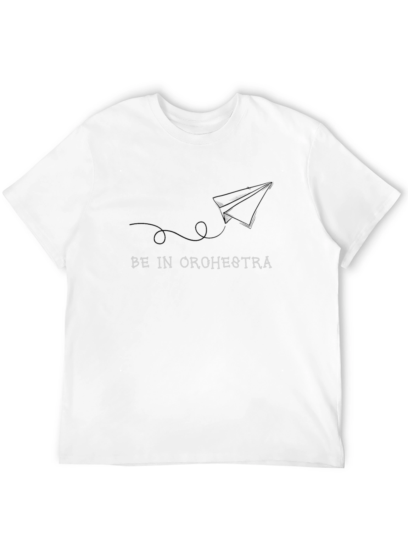 Black Be In Orchestra Paper Airplane Tee view 12