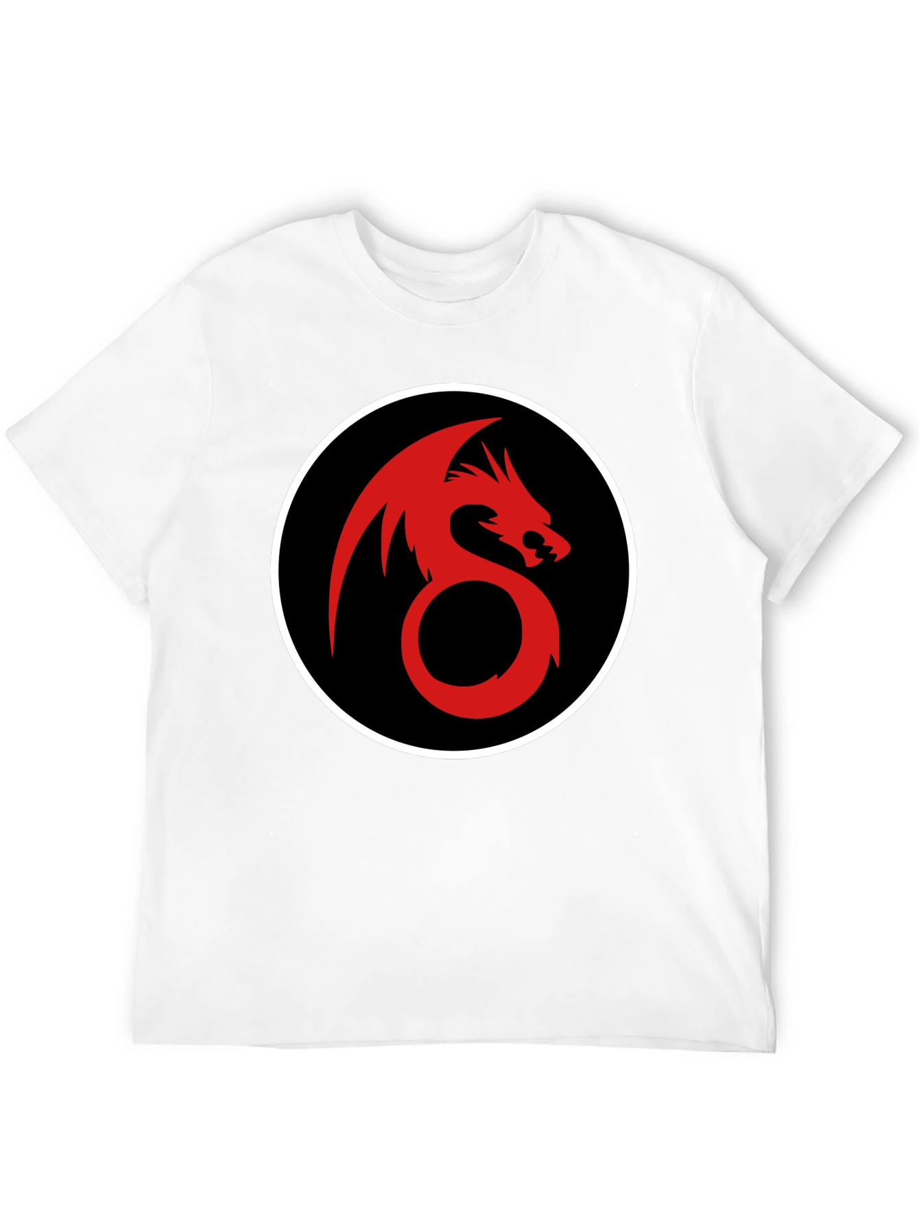 Black Dragon Circle Graphic Tee view 12