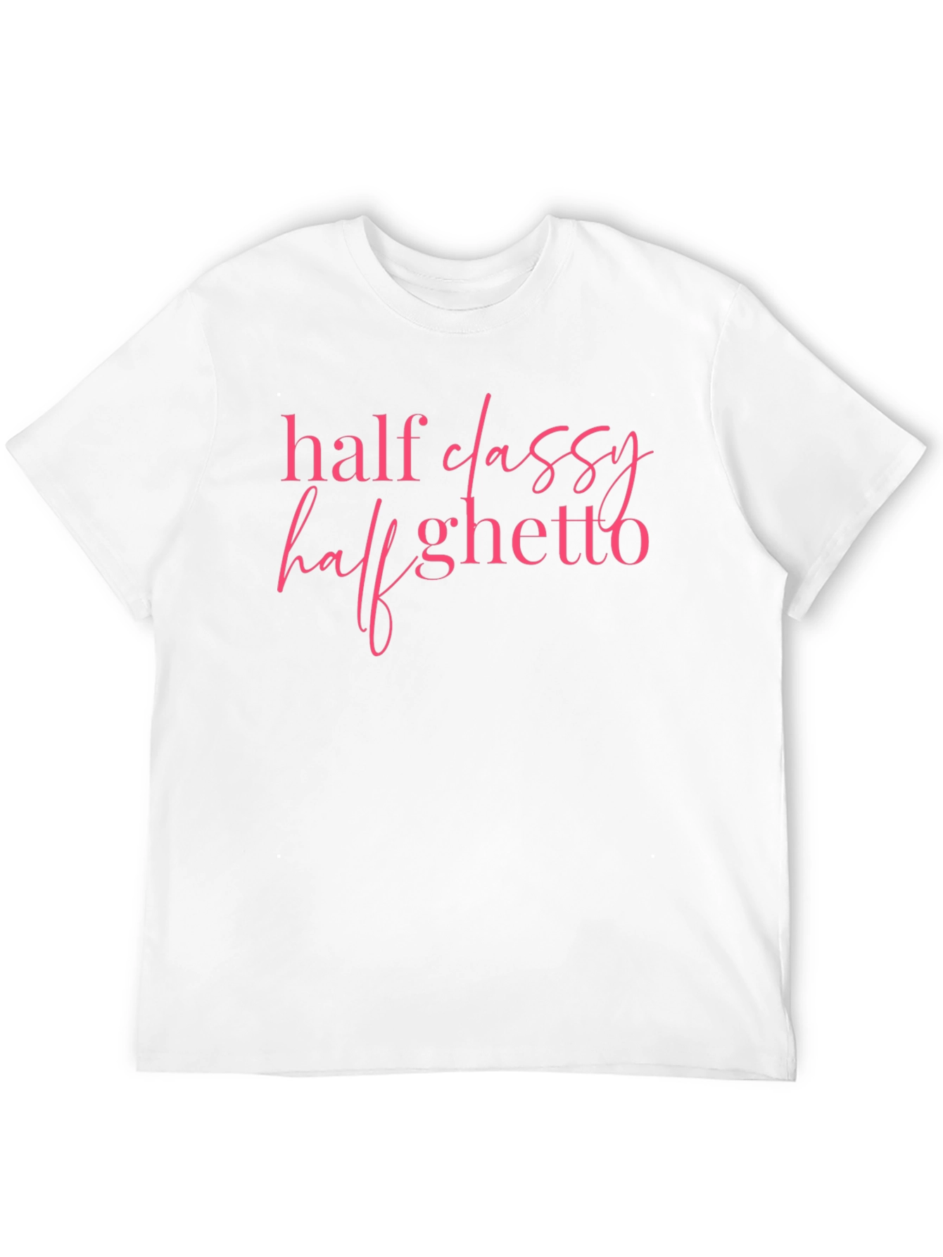 Black Half Classy Half Ghetto Graphic Tee view 12