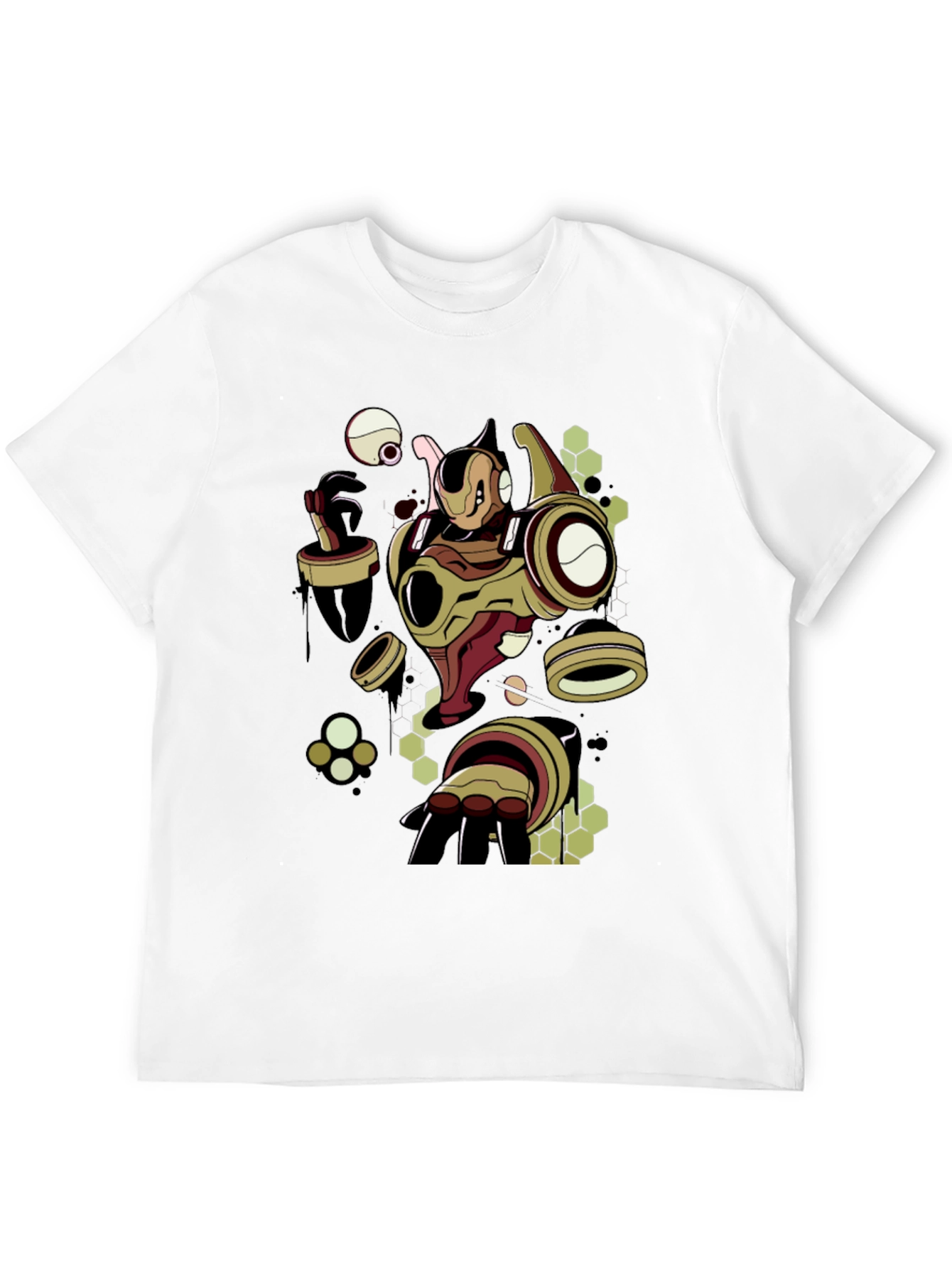 Black Graphic Print Black T-Shirt view 12