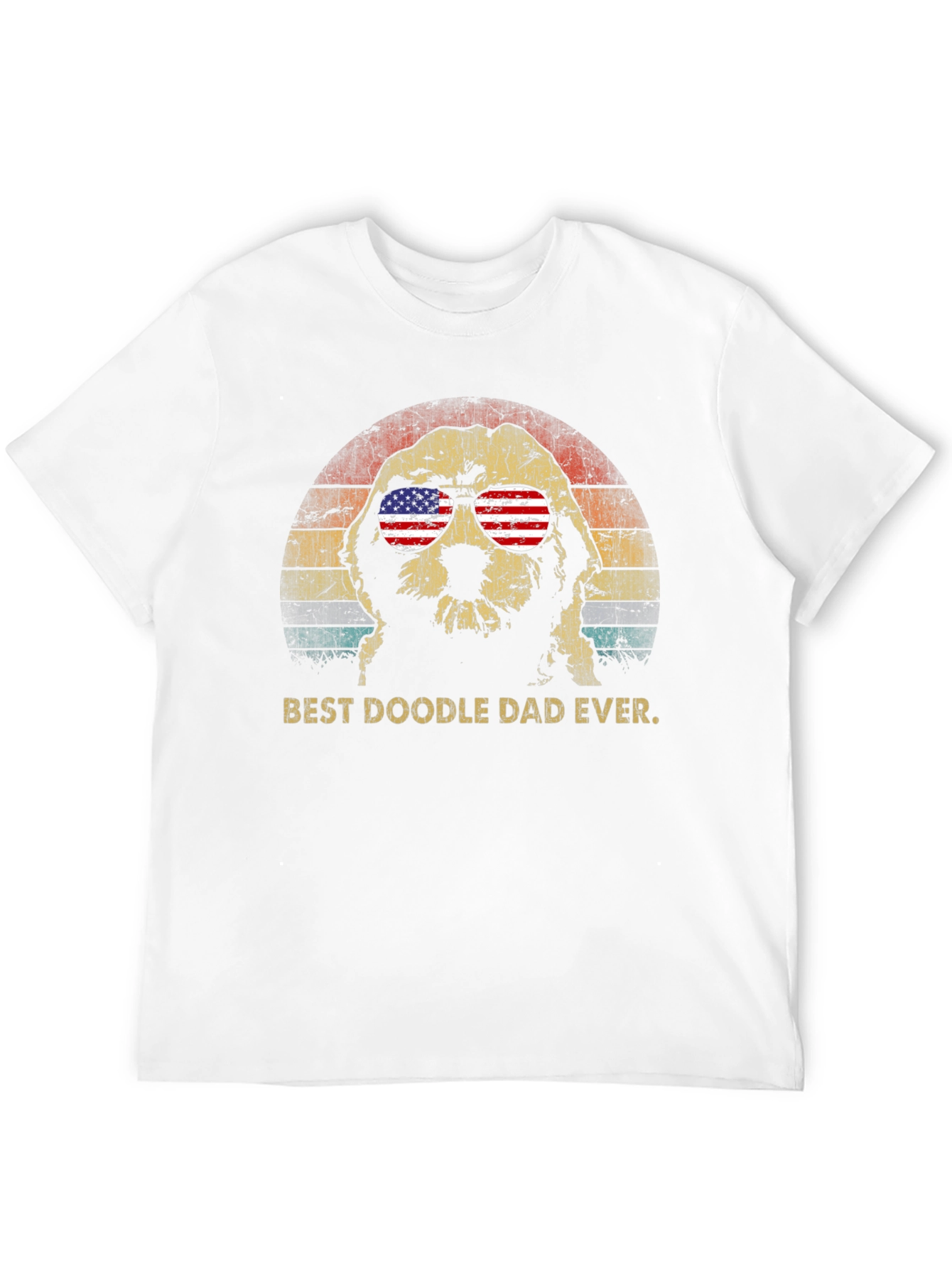 Black Best Doodle Dad Ever T-Shirt view 12