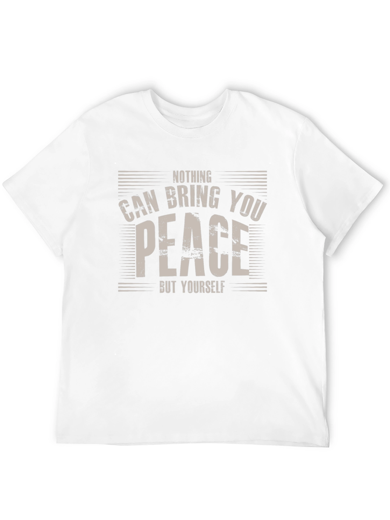 Black Nothing Can Bring You Peace T-Shirt view 12