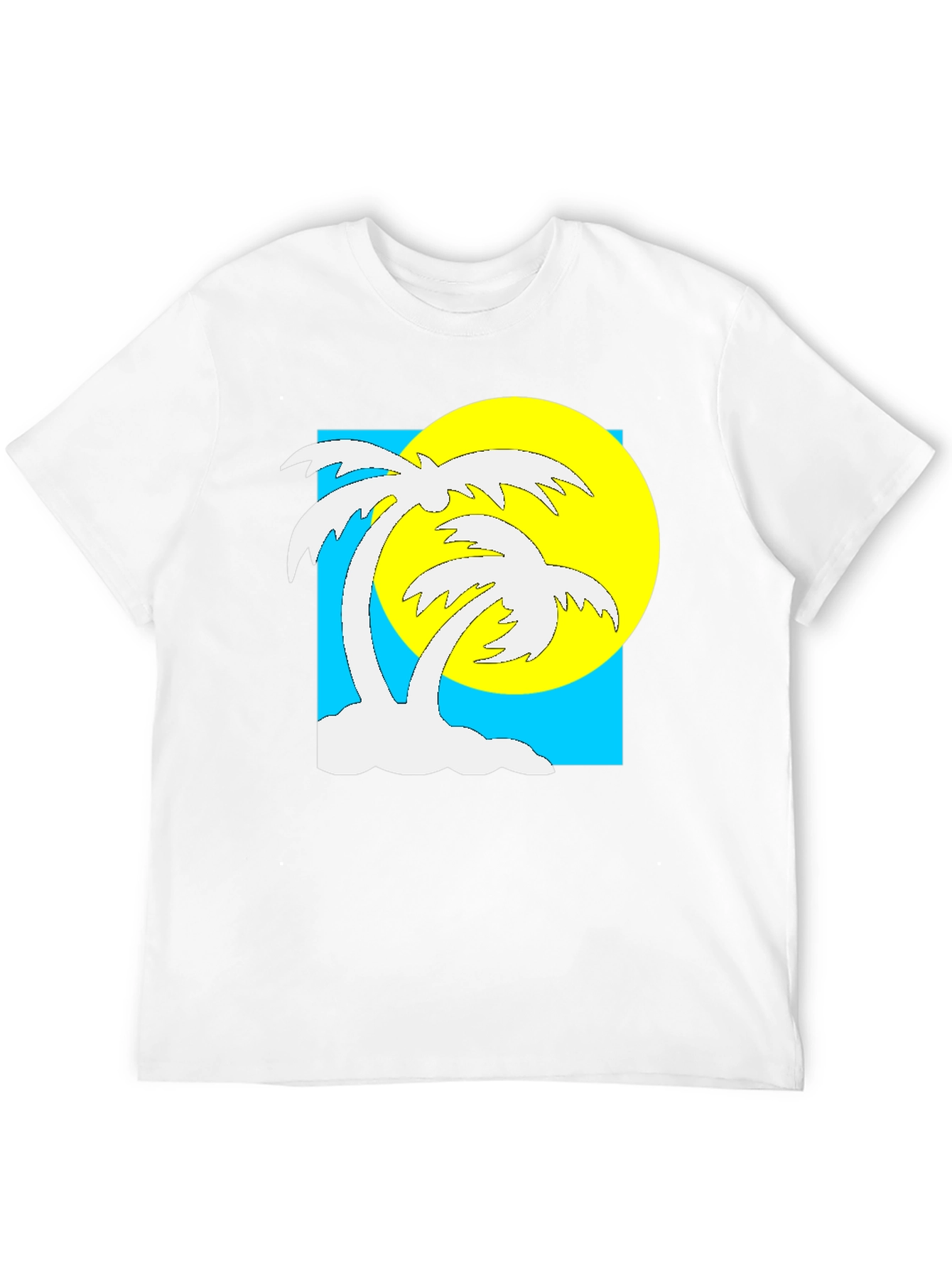 Black Tropical Palm Tree Graphic T-Shirt - Summer Vibes view 12