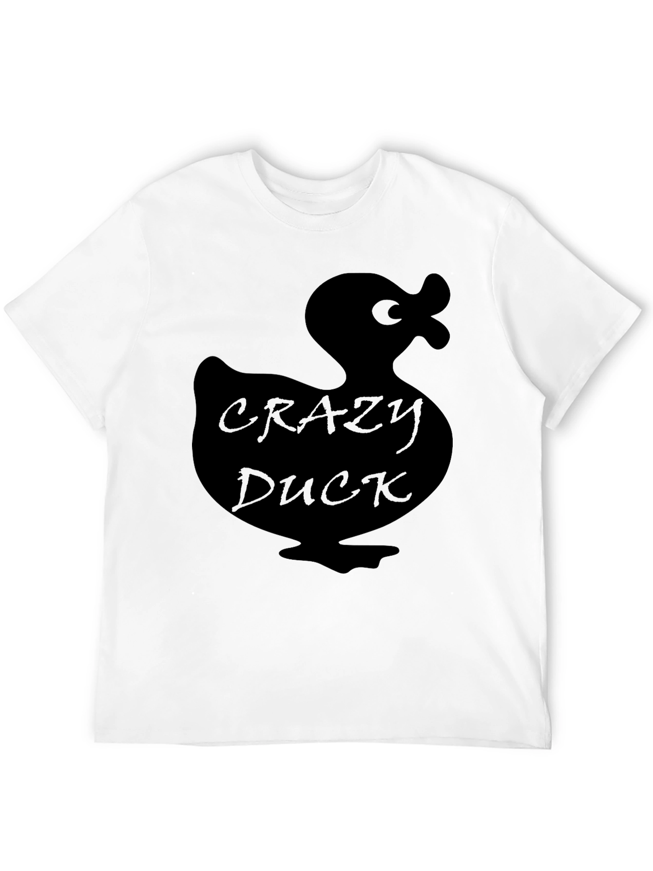 Black Crazy Duck Black T-Shirt: Quirky & Fun Style view 12